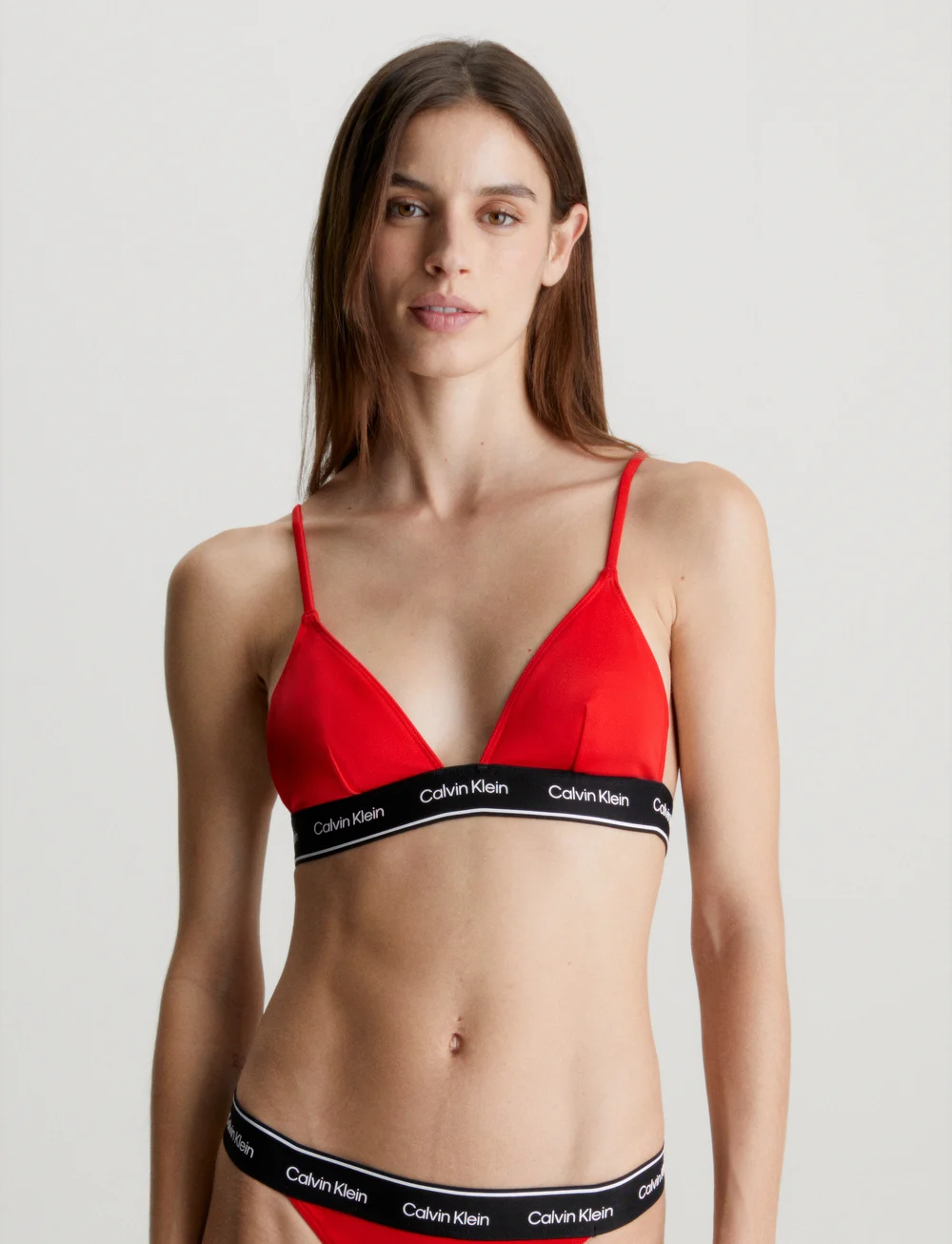Calvin Klein - TRIANGLE-RP - triangle bikinis - cajun red - 0