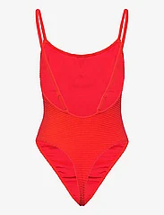 Calvin Klein - SCOOP ONE PIECE - swimsuits - cajun red - 1