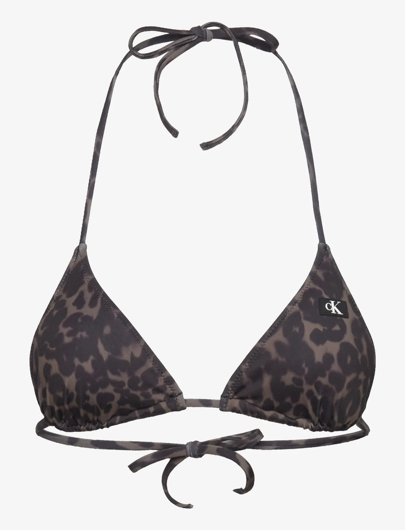 Calvin Klein - TRIANGLE-RP-PRINT - triangle bikini - ck leopard olive aop - 0