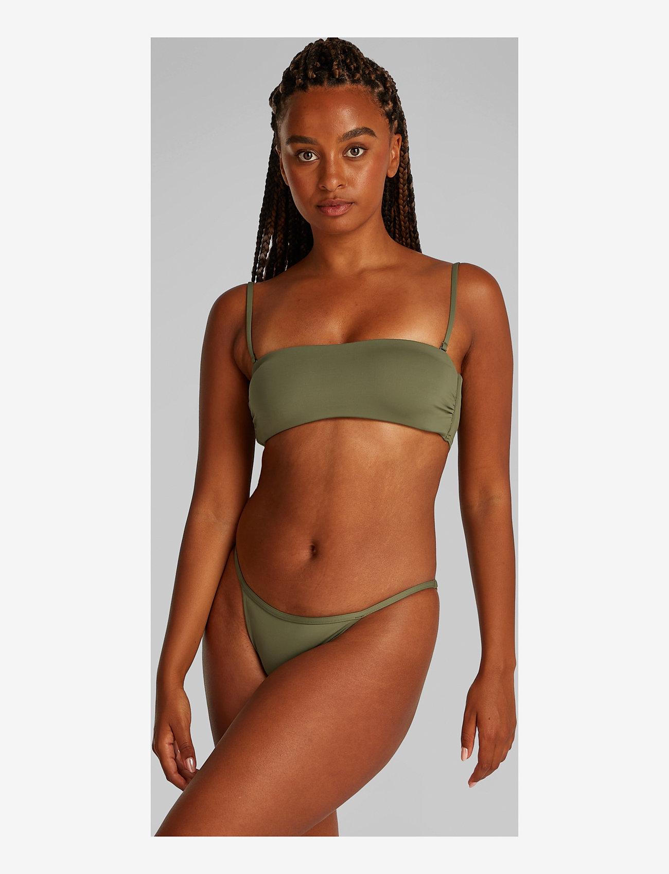 Calvin Klein - CHEEKY STRING BIKINI - bikini-slips - dusty olive - 0