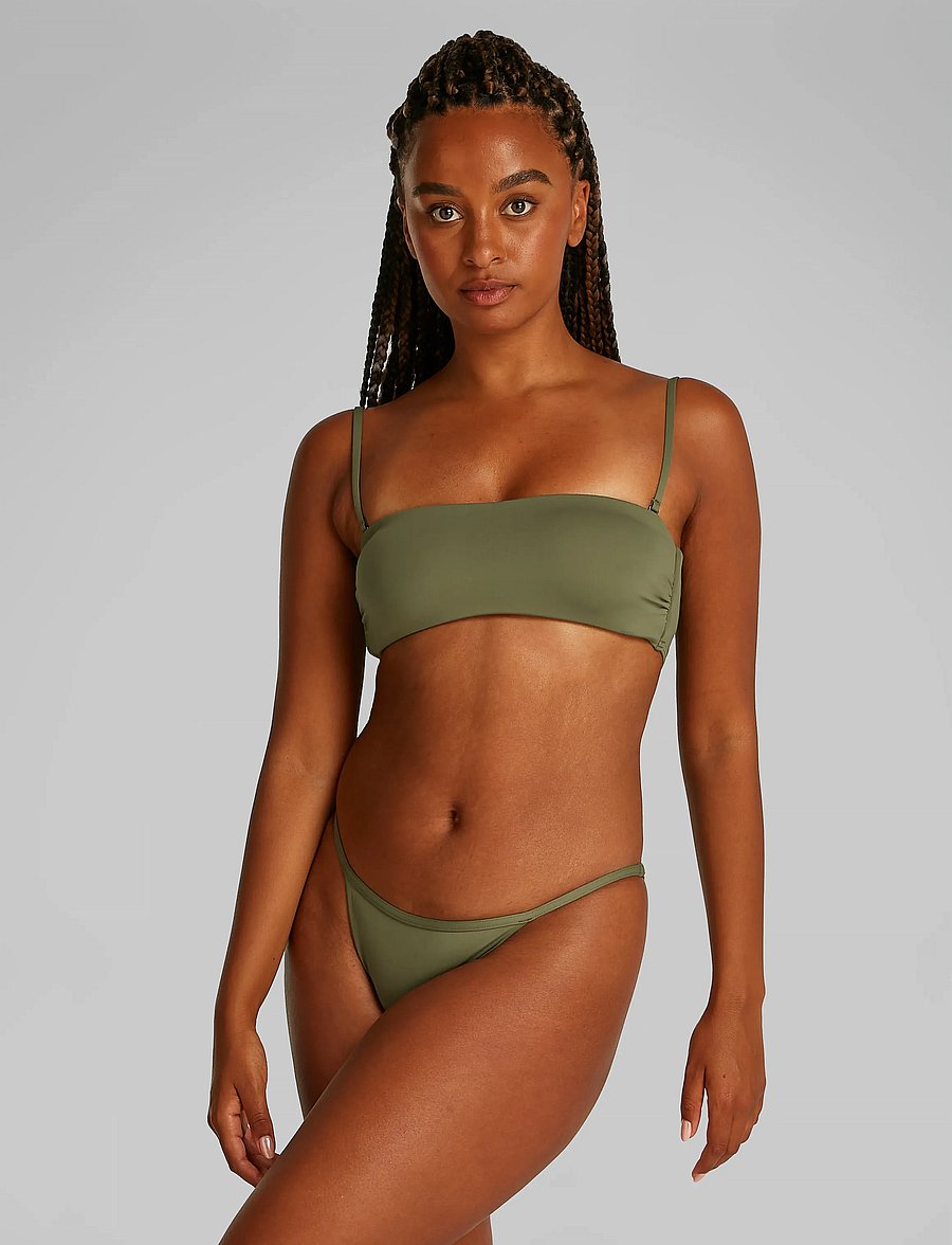Calvin Klein - CHEEKY STRING BIKINI - bas de maillot - dusty olive - 0