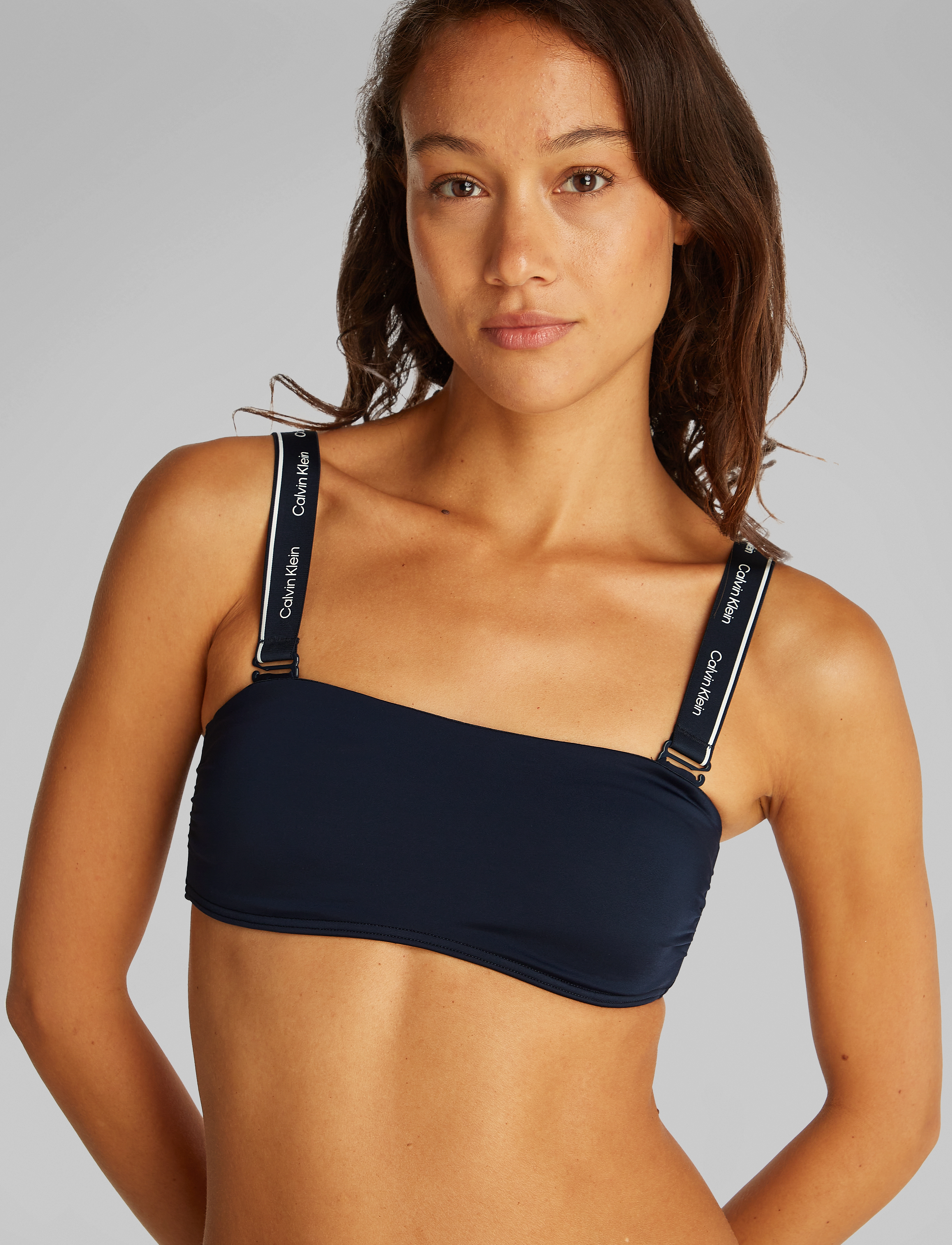 Calvin Klein REMOVABLE STRAPS BANDEAU - RP - Bikinis - DARK SAPPHIRE / navy