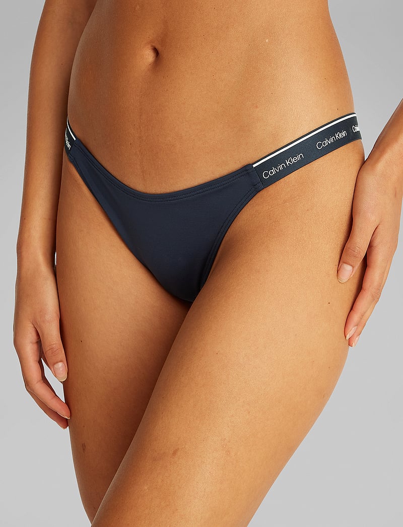 Calvin Klein - CURVED DELTA BIKINI - bikinibriefs - dark sapphire - 0