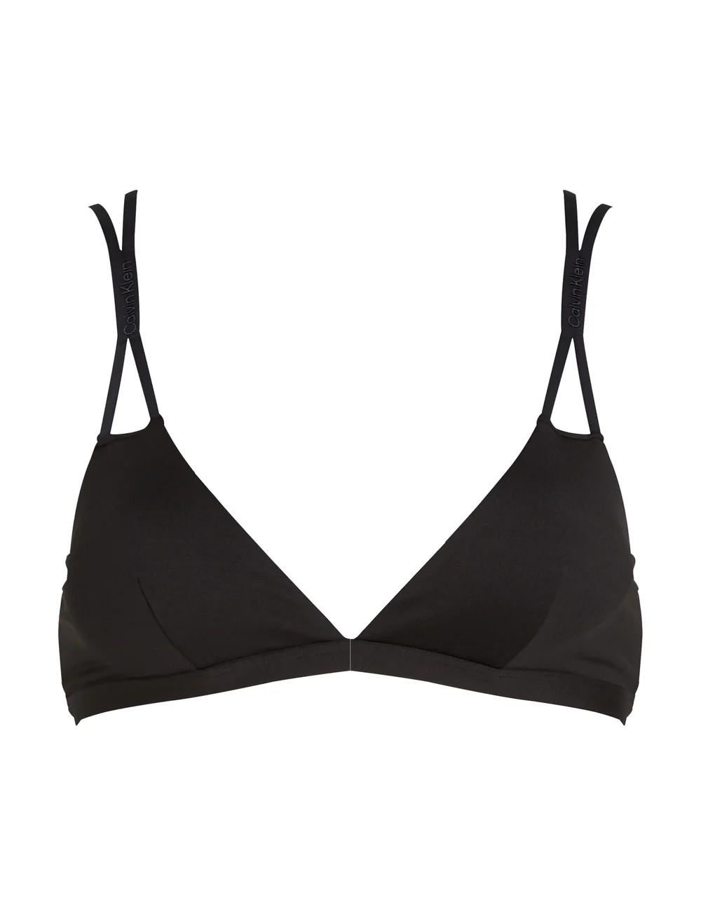 Calvin Klein - LONGLINE TRIANGLE RP - dreieck-bikini-oberteile - pvh black - 1