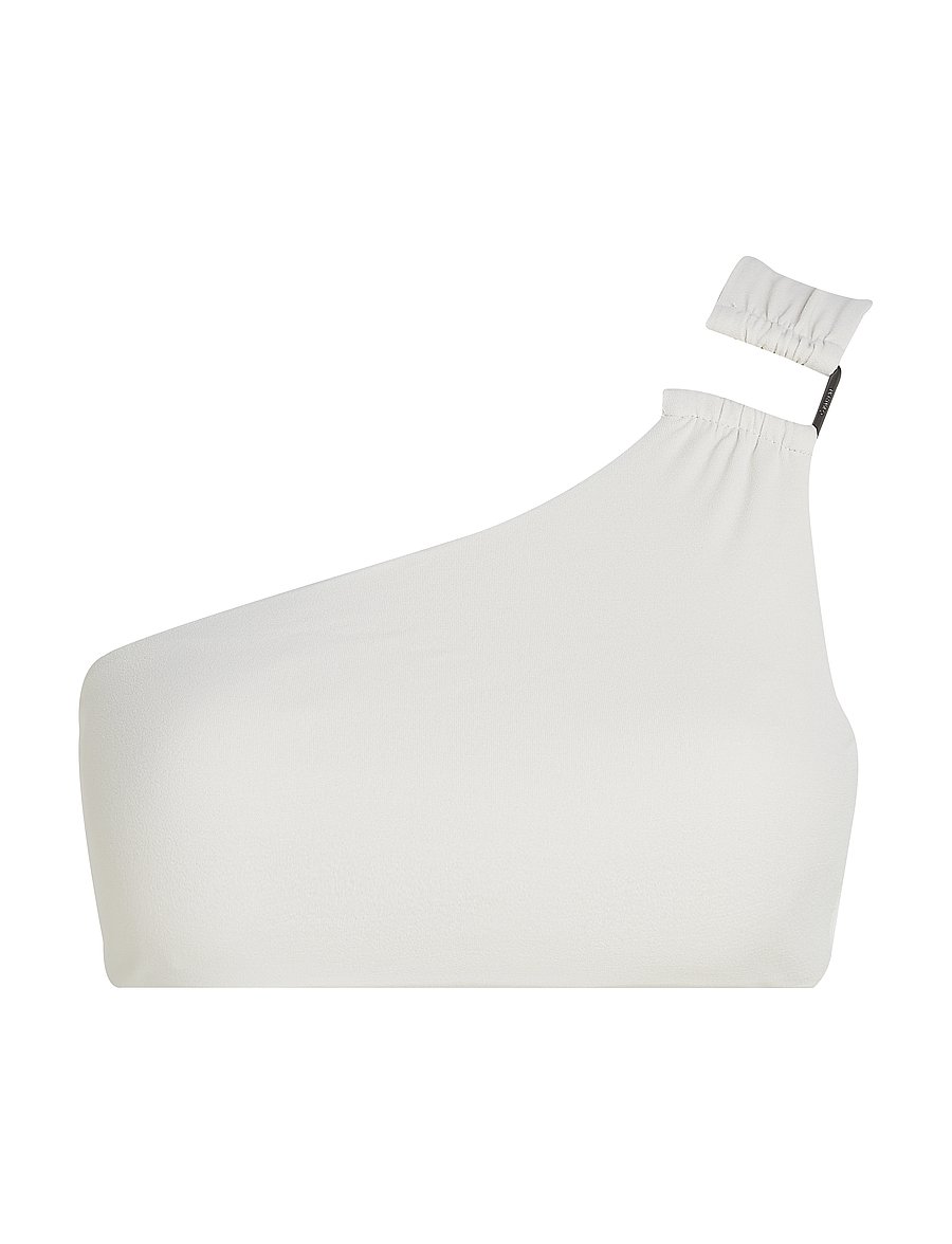 Calvin Klein - ONE SHOULDER BRALETTE-RP - bandeau-bikini-oberteile - chalk - 1