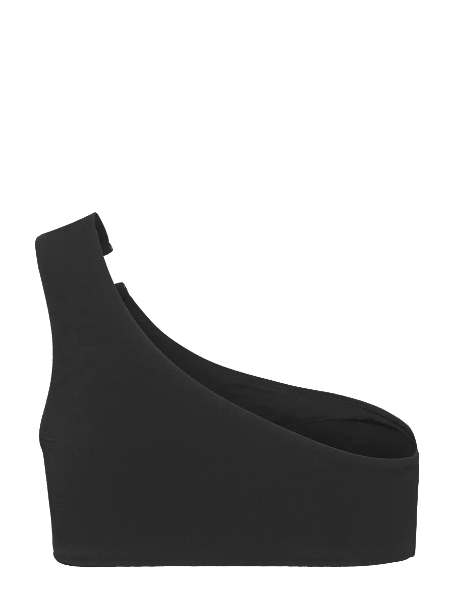 Calvin Klein - ONE SHOULDER BRALETTE-RP - bandeau-bikini-oberteile - pvh black - 2