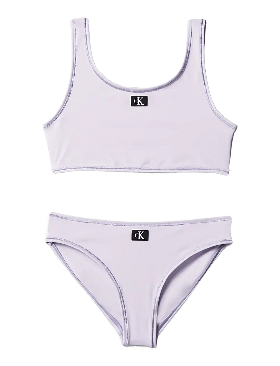 Calvin Klein - BRALETTE BIKINI SET - viršutinė maudymosi kostiumėlių dalis - lilac sprig - 0