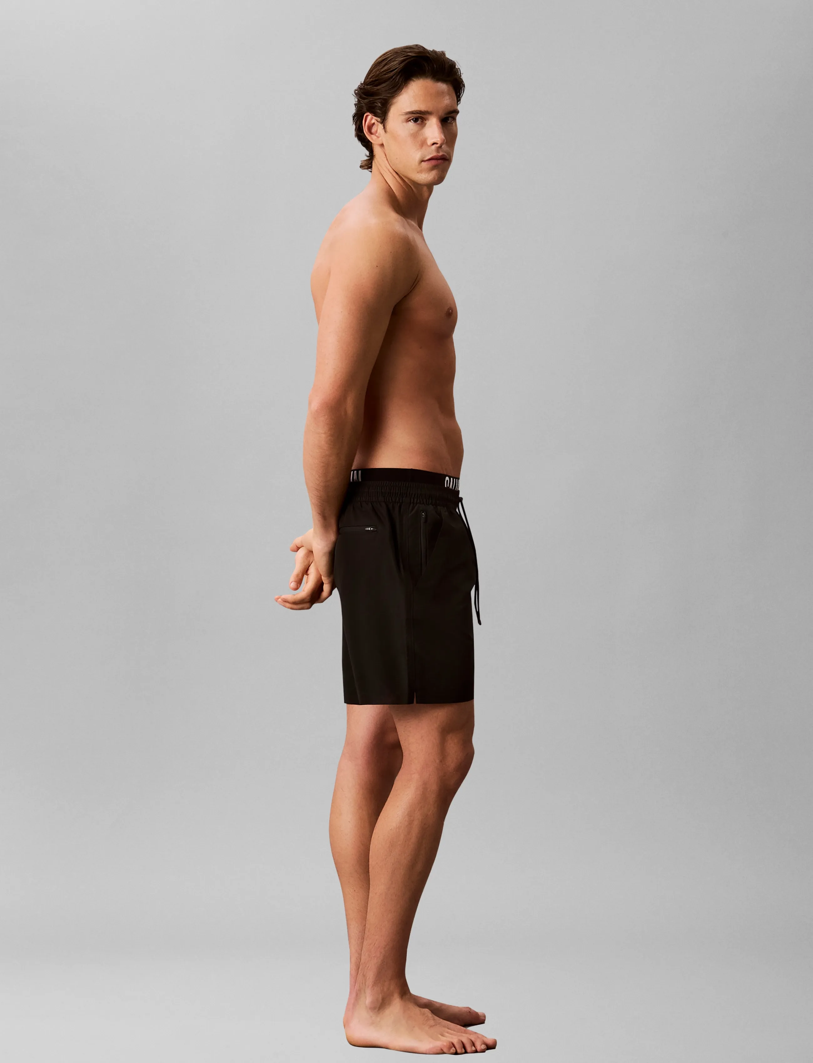 Calvin Klein - MEDIUM DRAWSTRING BOXER - badbyxor - black - 5