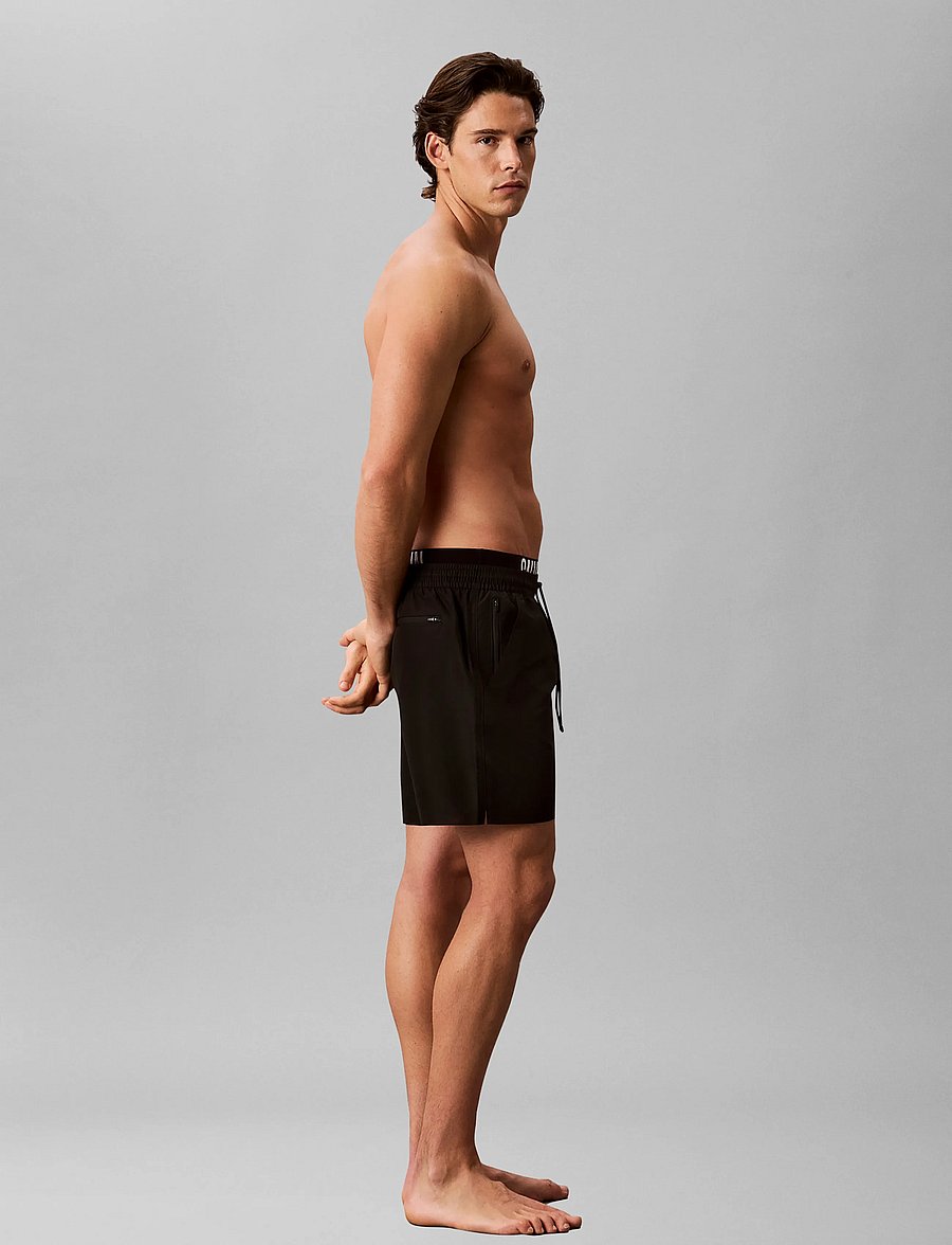 Calvin Klein - MEDIUM DRAWSTRING BOXER - swim shorts - black - 5