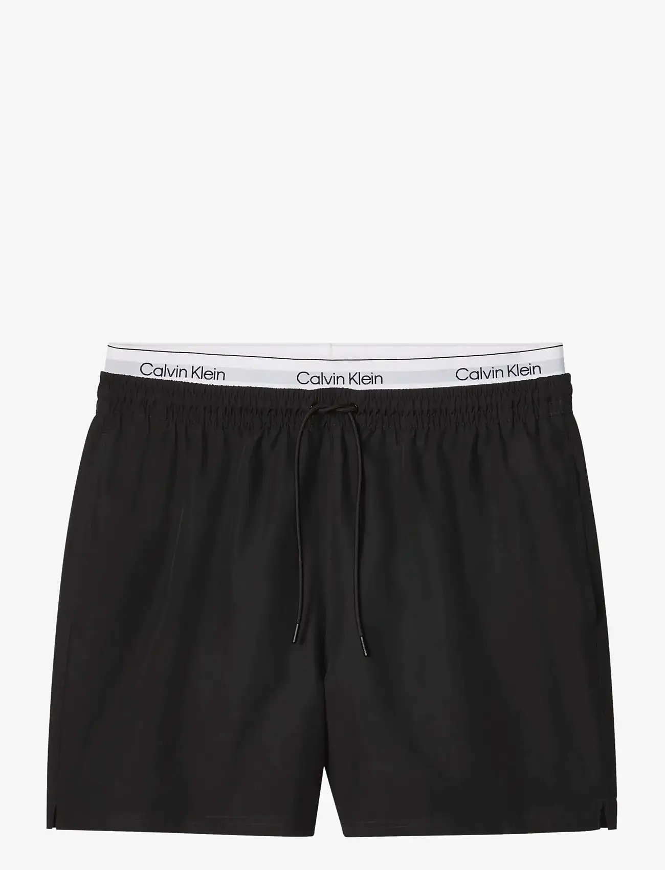 Calvin Klein - MEDIUM DRAWSTRING - lühikesed ujumispüksid - black - 1