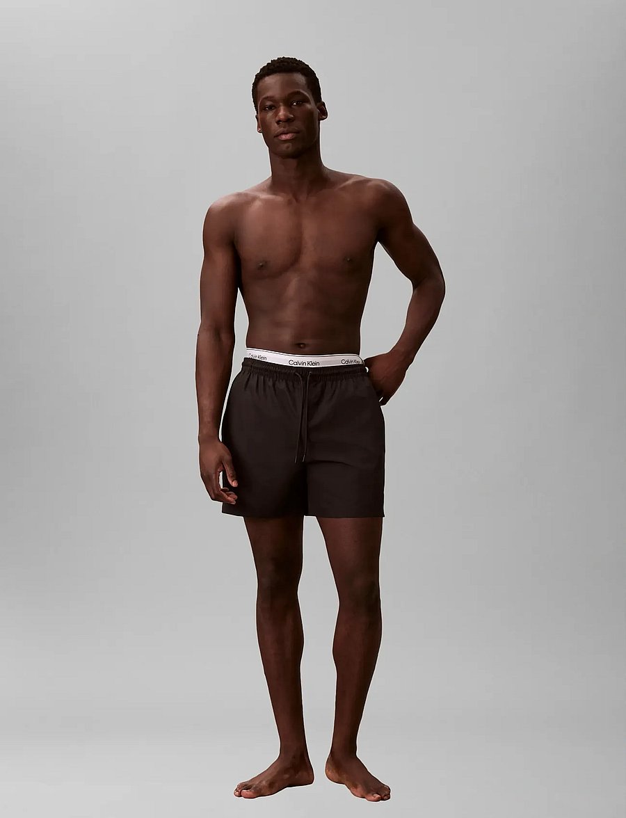 Calvin Klein - MEDIUM DRAWSTRING - badehose - black - 0