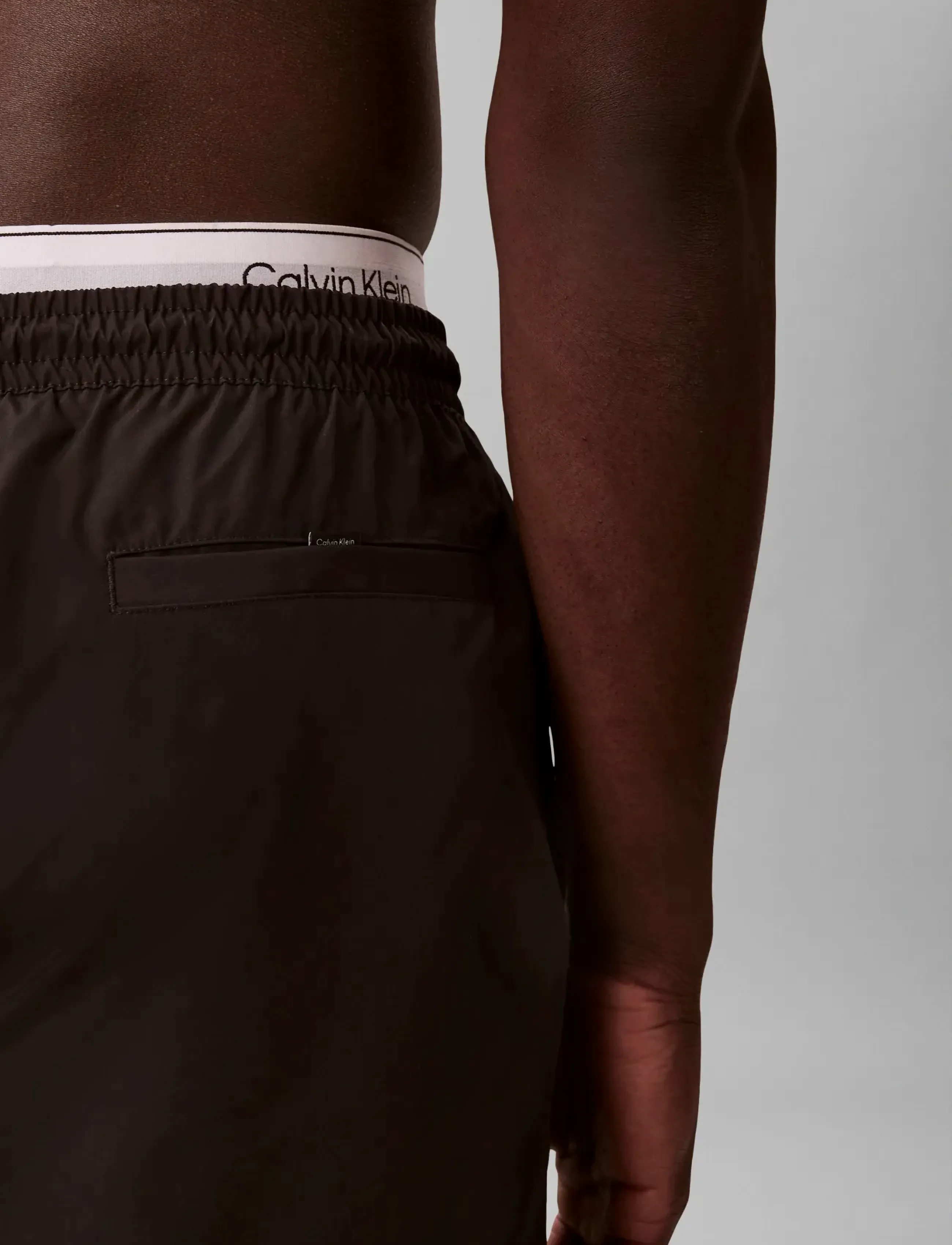 Calvin Klein - MEDIUM DRAWSTRING - badeshorts - black - 4