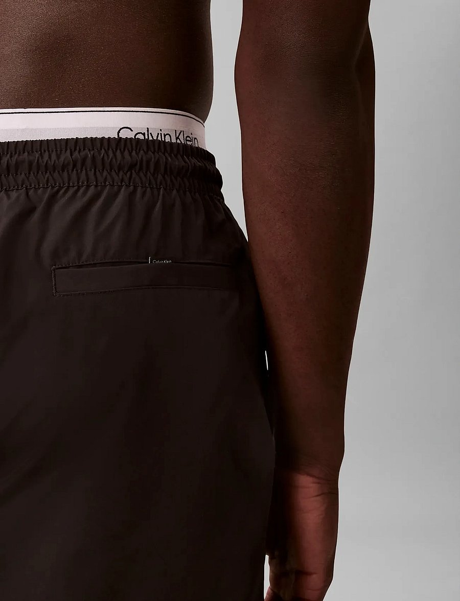 Calvin Klein - MEDIUM DRAWSTRING - badehose - black - 4
