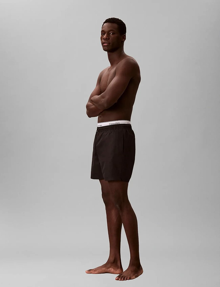 Calvin Klein - MEDIUM DRAWSTRING - badehose - black - 5