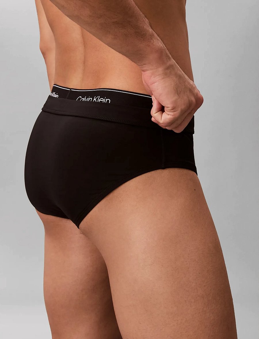 Calvin Klein - BRIEF DOUBLE WAISTBAND - aluspüksid - black - 3