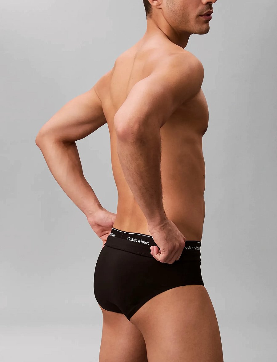 Calvin Klein - BRIEF DOUBLE WAISTBAND - aluspüksid - black - 4