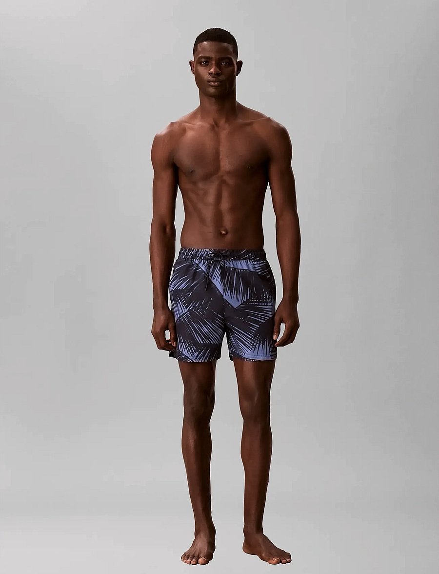Calvin Klein - MEDIUM DRAWSTRING COVERED WAISTB - badehose - 20251 adventure palm+shoreline - 0