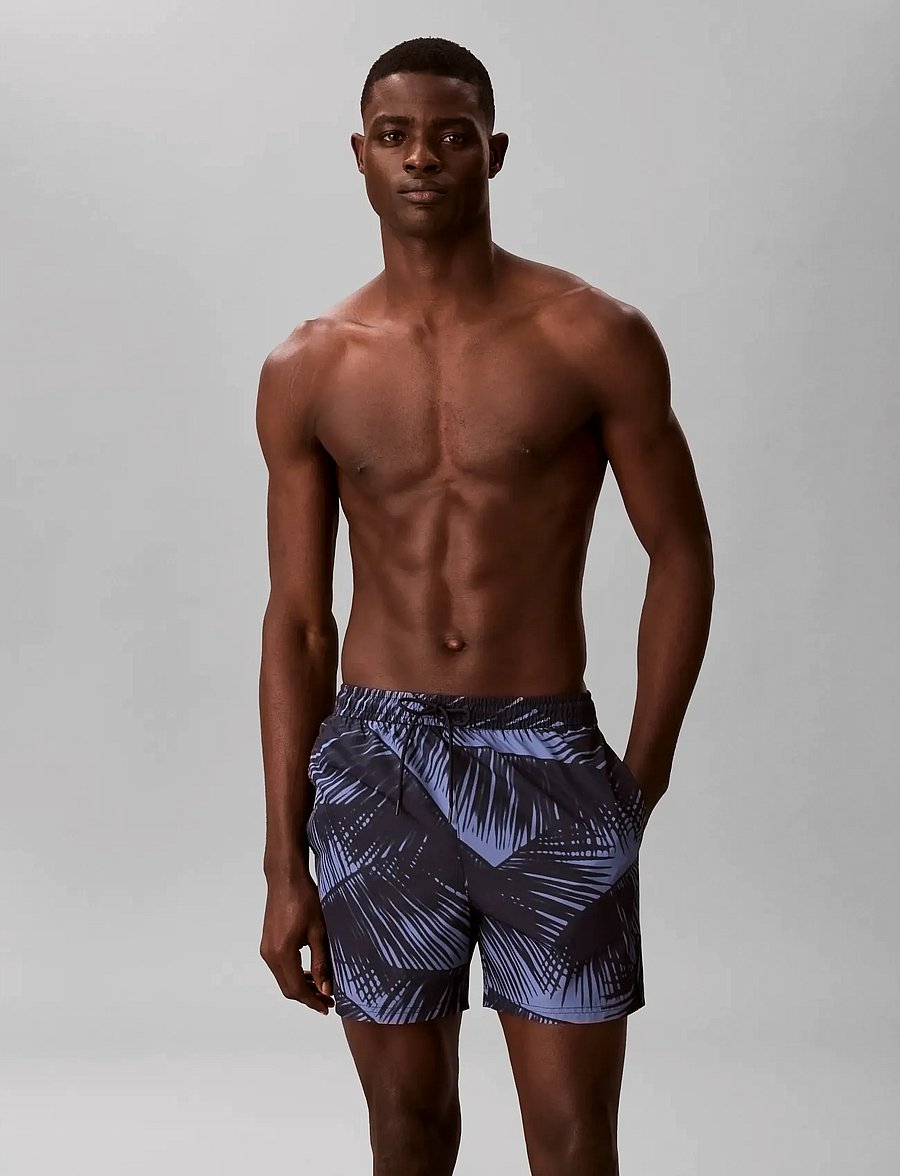 Calvin Klein - MEDIUM DRAWSTRING COVERED WAISTB - badehose - 20251 adventure palm+shoreline - 3