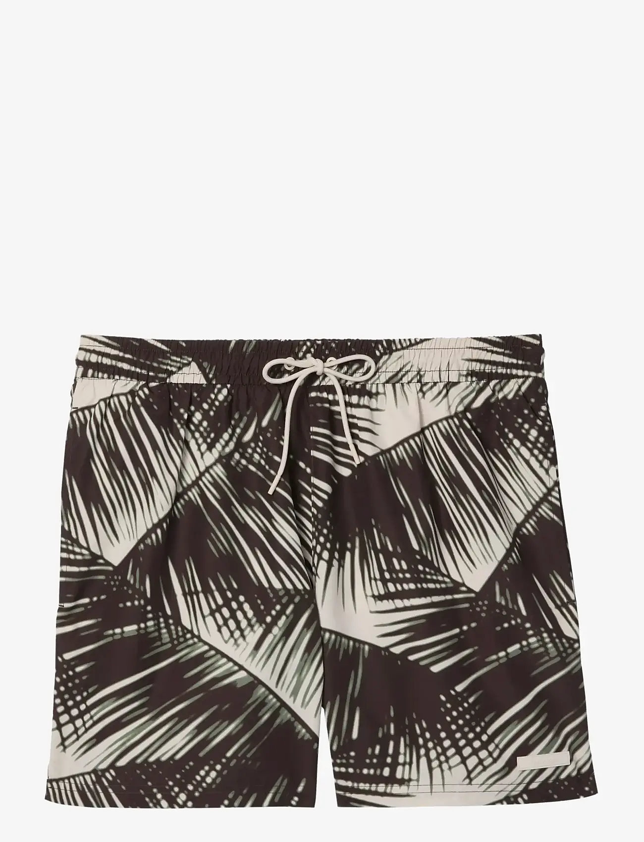 Calvin Klein - MEDIUM DRAWSTRING COVERED WAISTB - badeshorts - 20251 adventure palm+oatmeal - 1