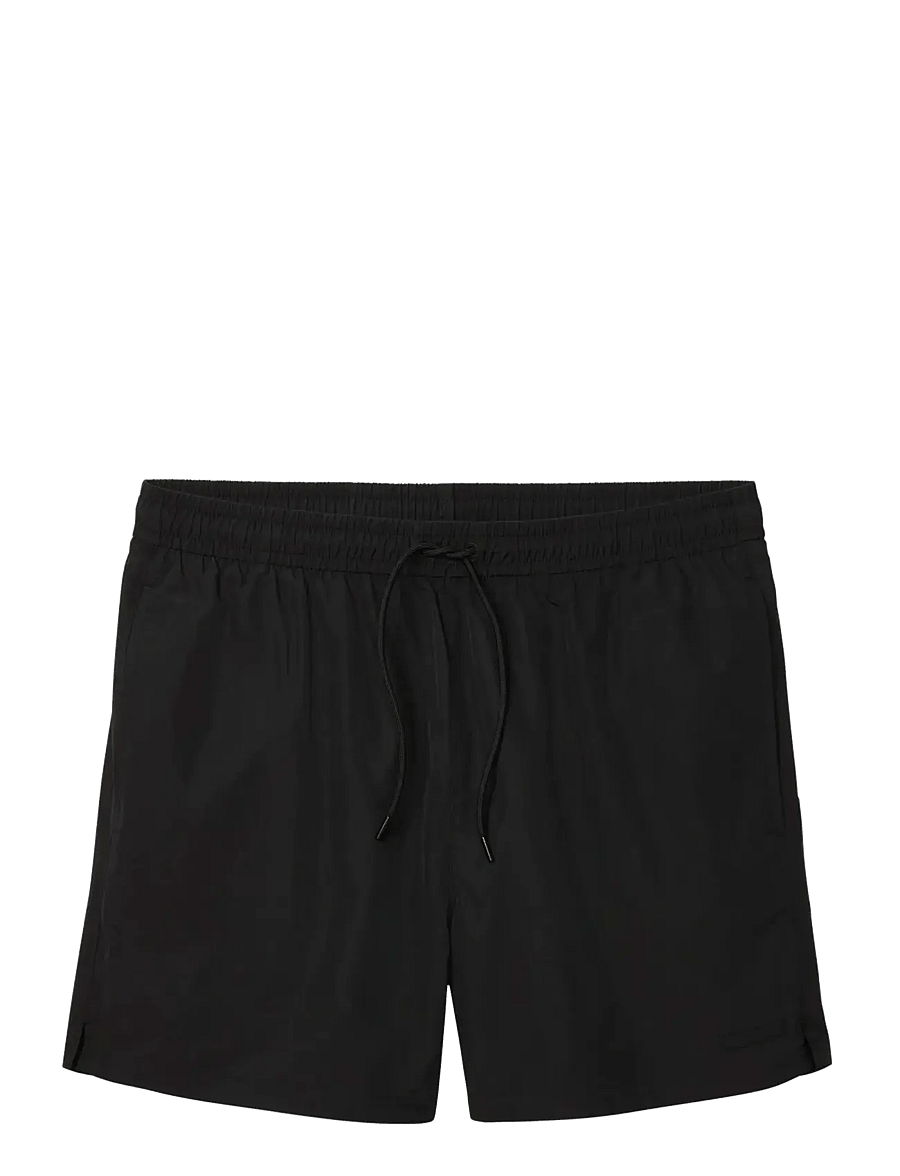 Calvin Klein - MEDIUM DRAWSTRING COVERED WB - badehose - black - 1