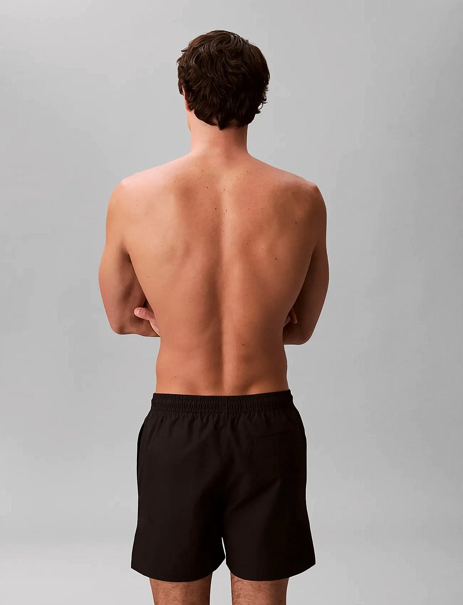 Calvin Klein - MEDIUM DRAWSTRING COVERED WB - badehose - black - 2
