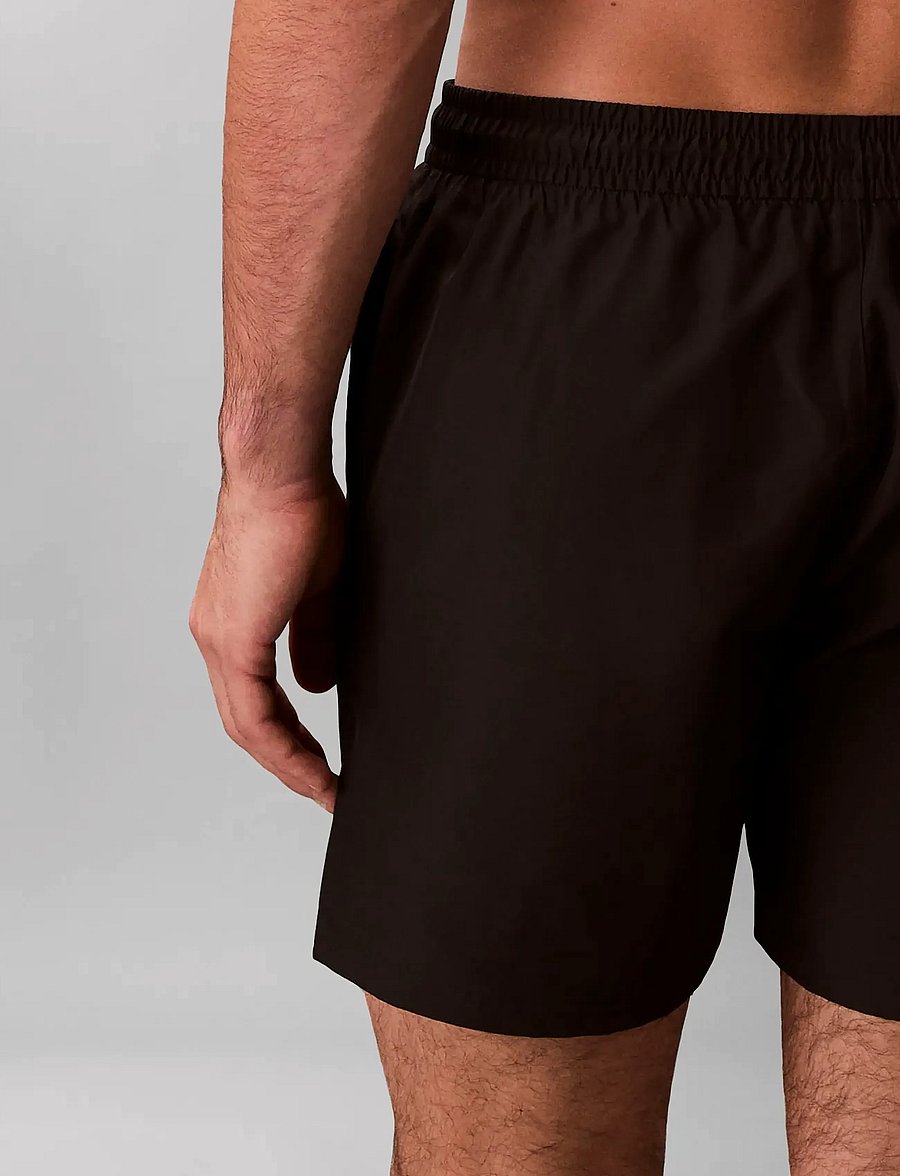Calvin Klein - MEDIUM DRAWSTRING COVERED WB - badehose - black - 5