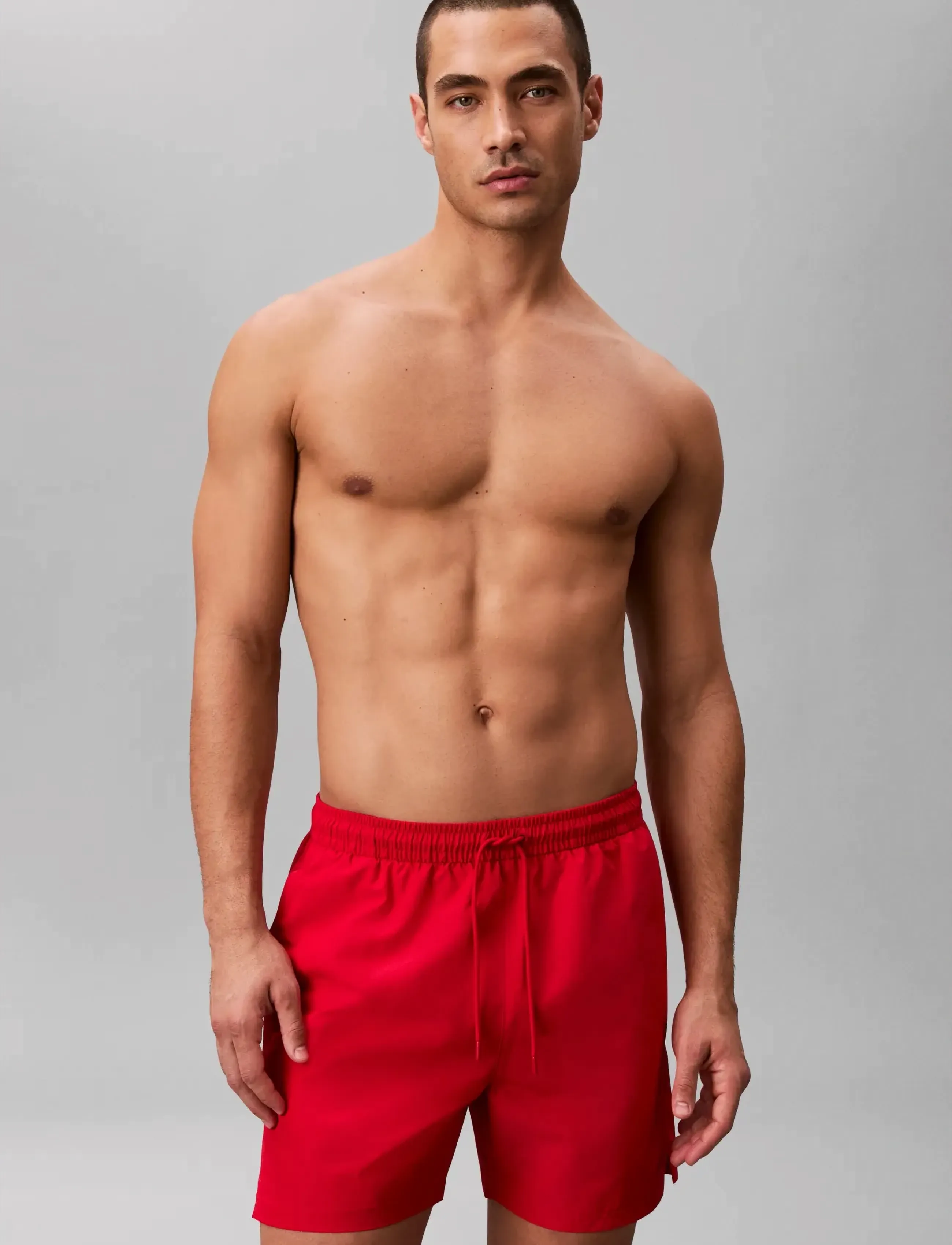 Calvin Klein Medium Drawstring Covered Wb, XXL, Red, Badetøj > Shorts, Herre