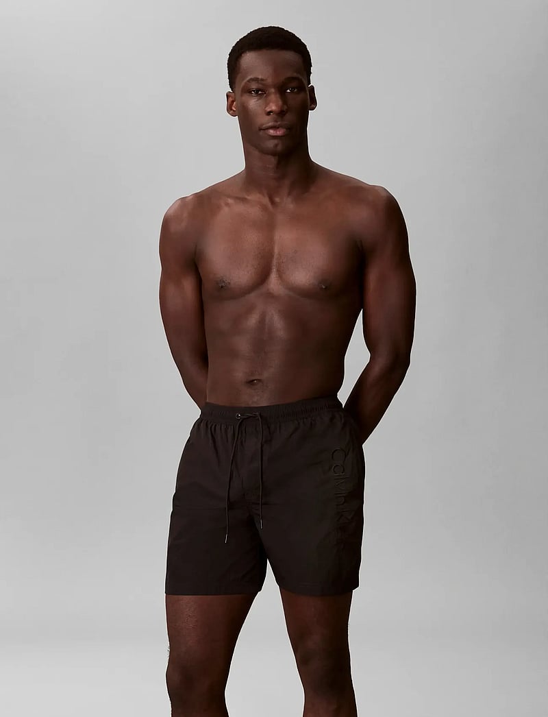Calvin Klein - MEDIUM DRAWSTRING - badehose - black - 3
