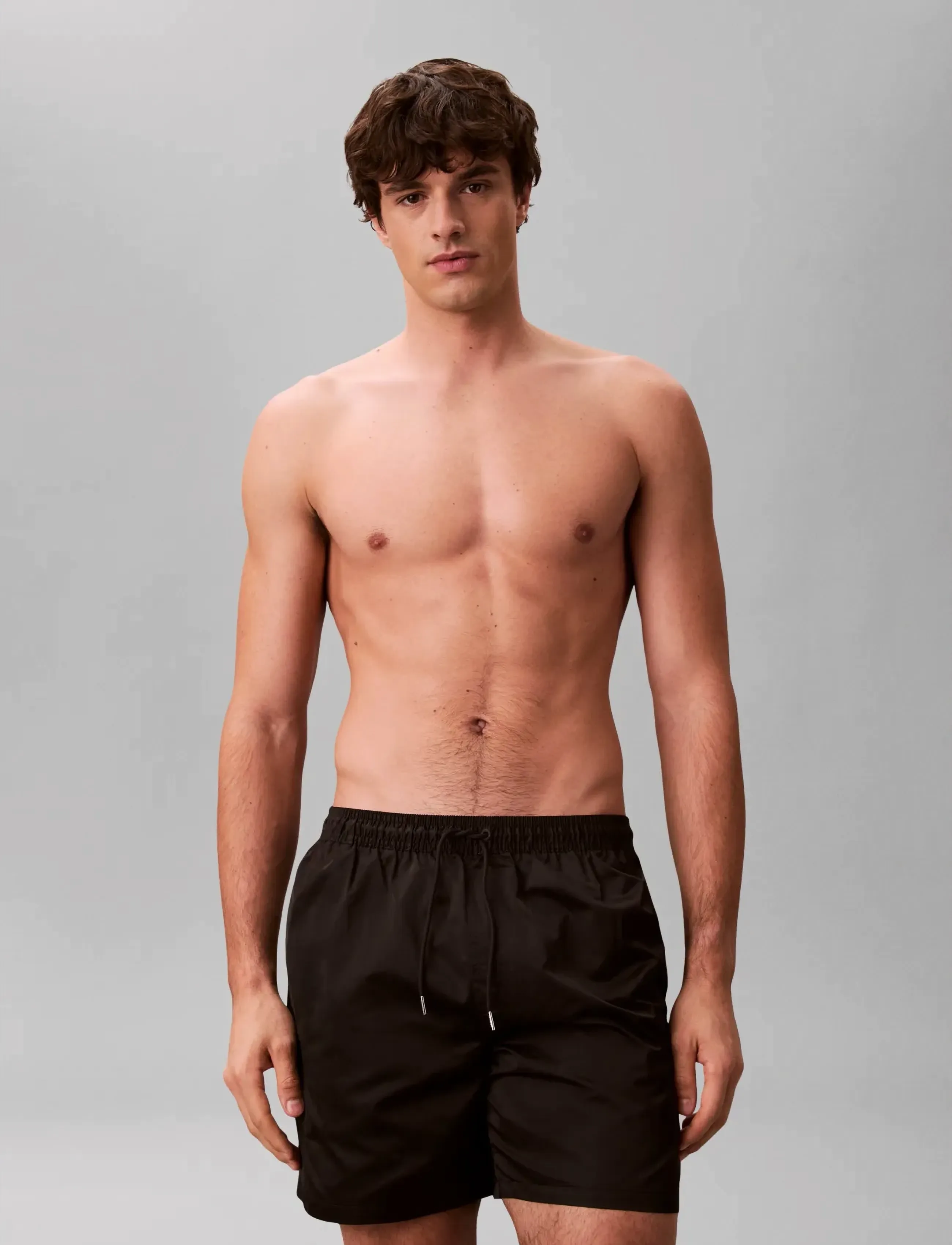 Calvin Klein Medium Drawstring, M, Black, Badetøj > Shorts, Herre
