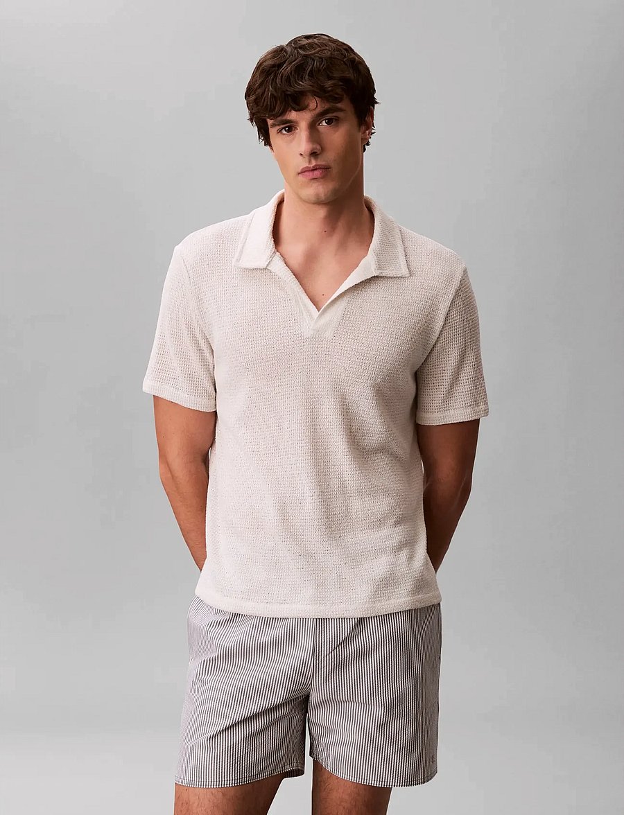 Calvin Klein - MEDIUM DRAWSTRING - ujumispüksid - forged iron white - 3