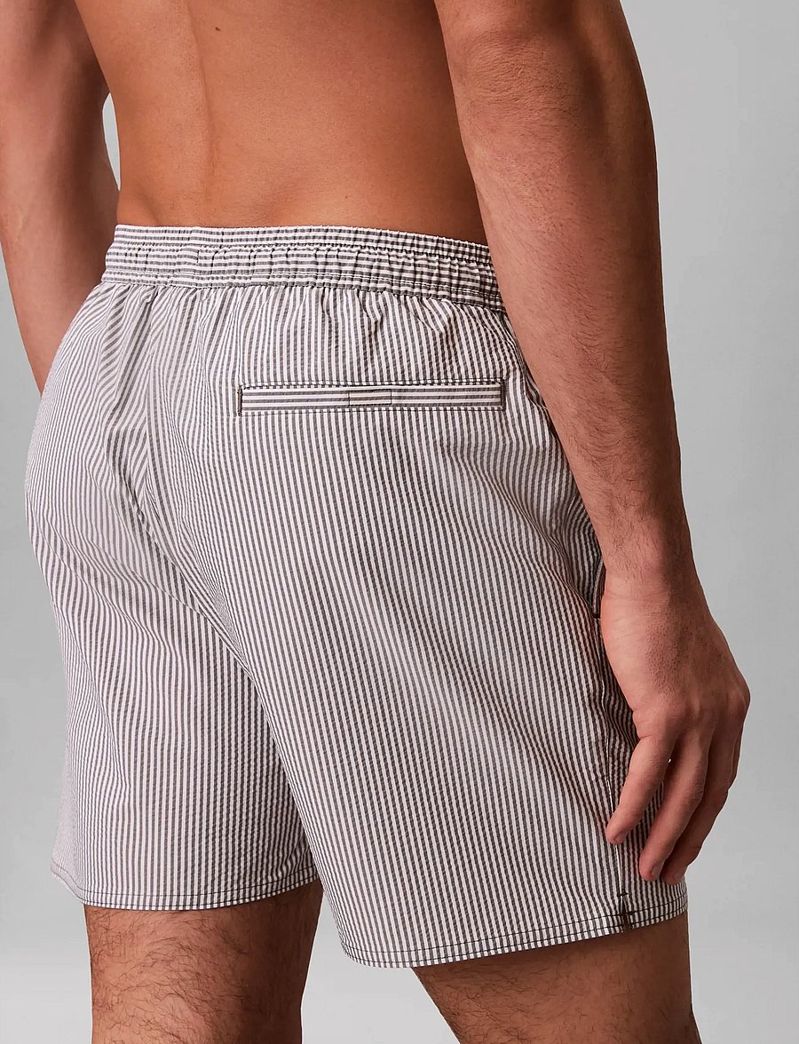 Calvin Klein - MEDIUM DRAWSTRING - ujumispüksid - forged iron white - 5