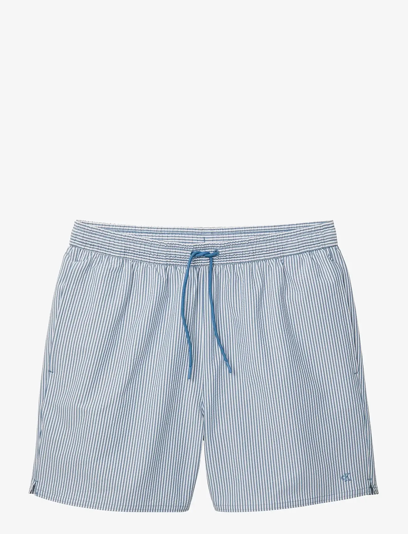 Calvin Klein - MEDIUM DRAWSTRING - badebukser - liberty blue  white - 1