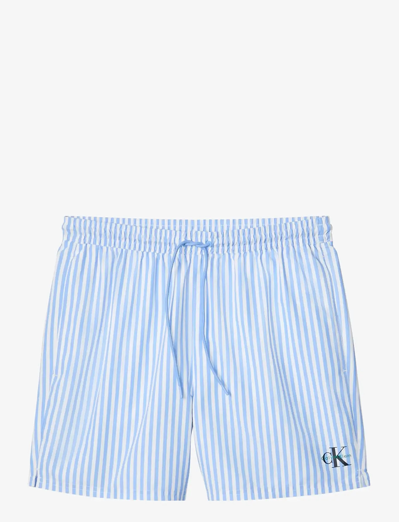Calvin Klein - MEDIUM DRAWSTRING WAISTBAND - badeshorts - 20186 penny stripe+blue descent - 1