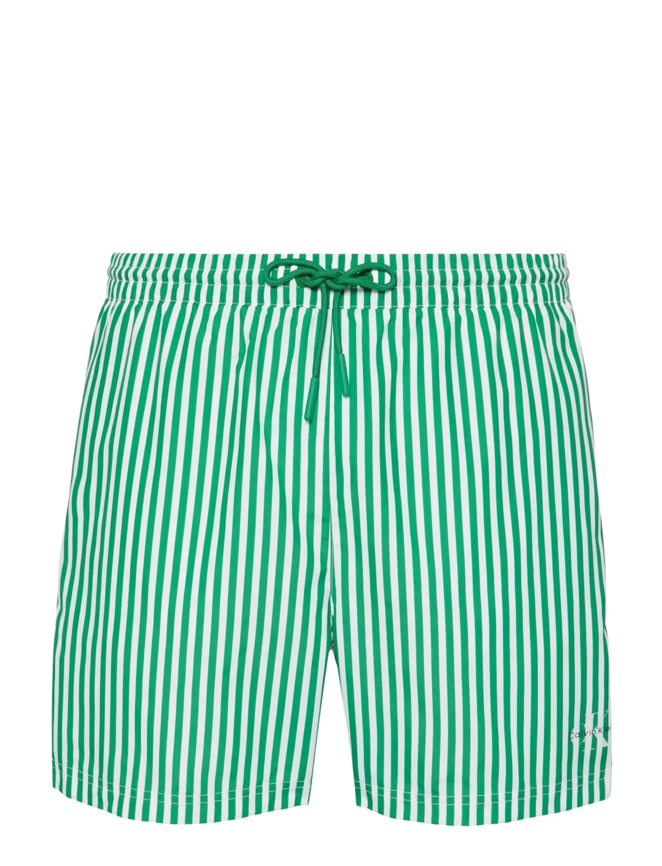 Calvin Klein MEDIUM DRAWSTRING WAISTBAND - Tøj - 20186 PENNY STRIPE+MARDI GRAS GREEN / green