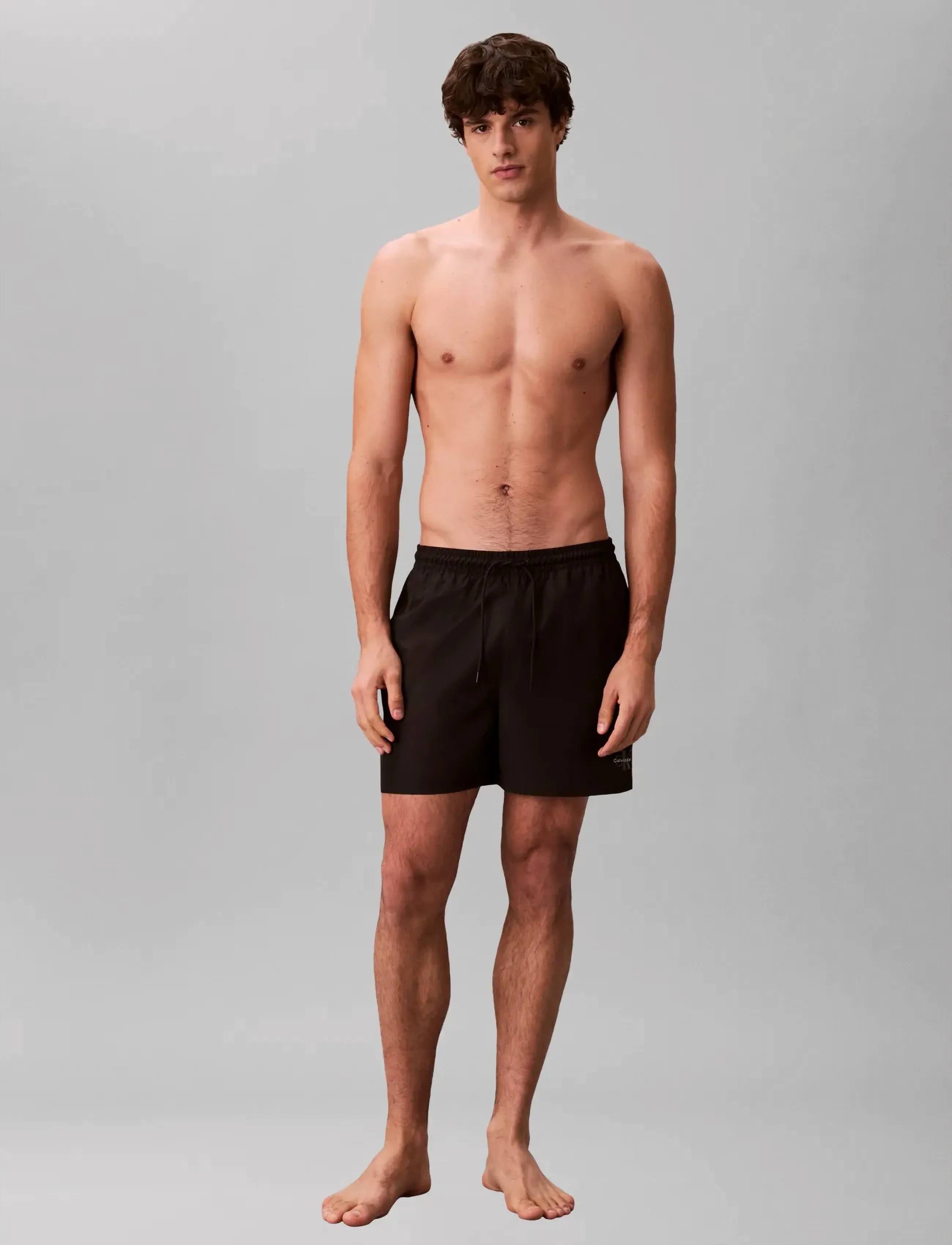 Calvin Klein MEDIUM DRAWSTRING WAISTBAND - Kläder - BLACK / black