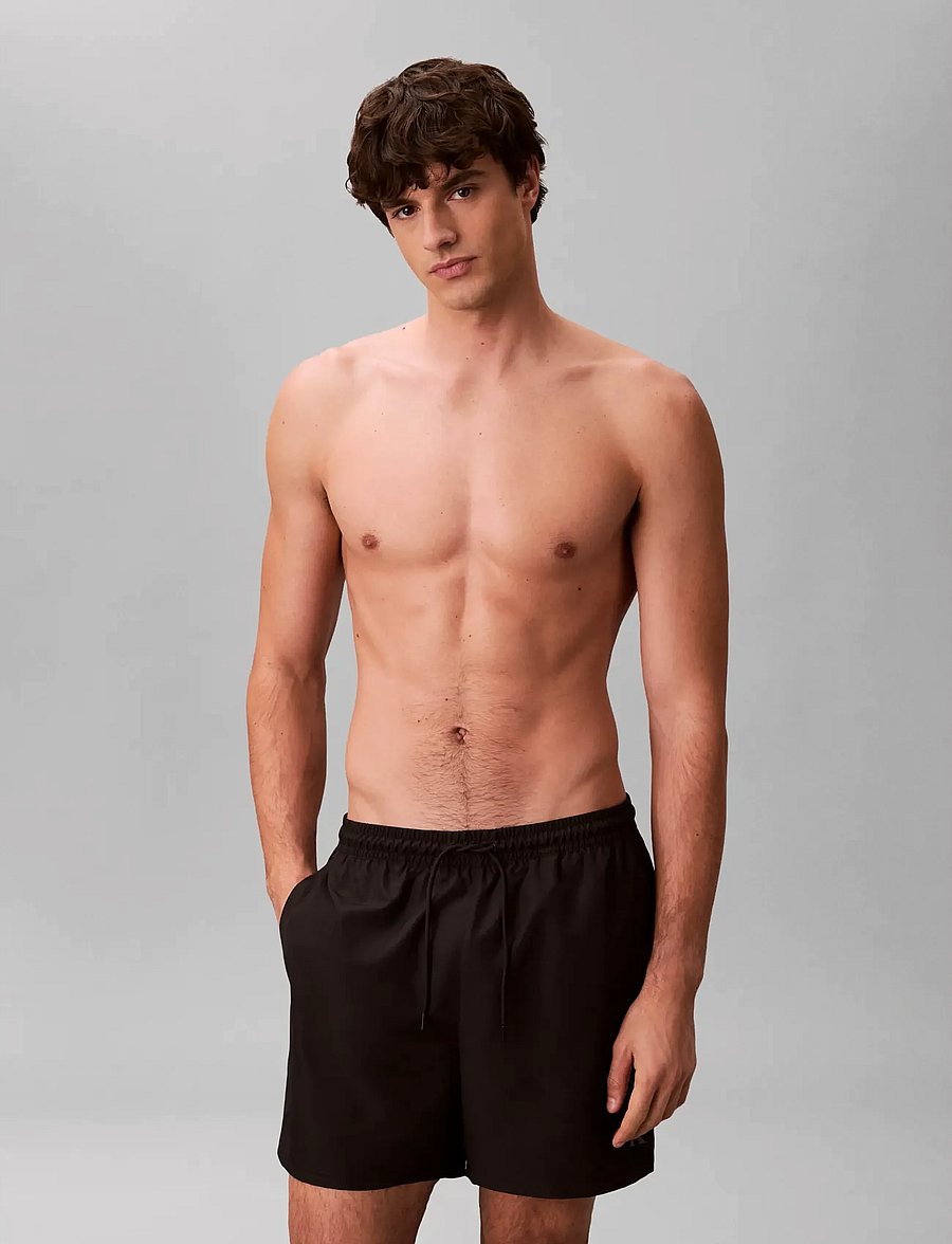 Calvin Klein - MEDIUM DRAWSTRING WAISTBAND - ujumispüksid - black - 3
