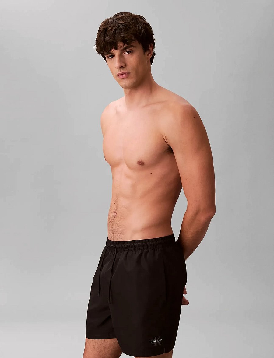 Calvin Klein - MEDIUM DRAWSTRING WAISTBAND - ujumispüksid - black - 5