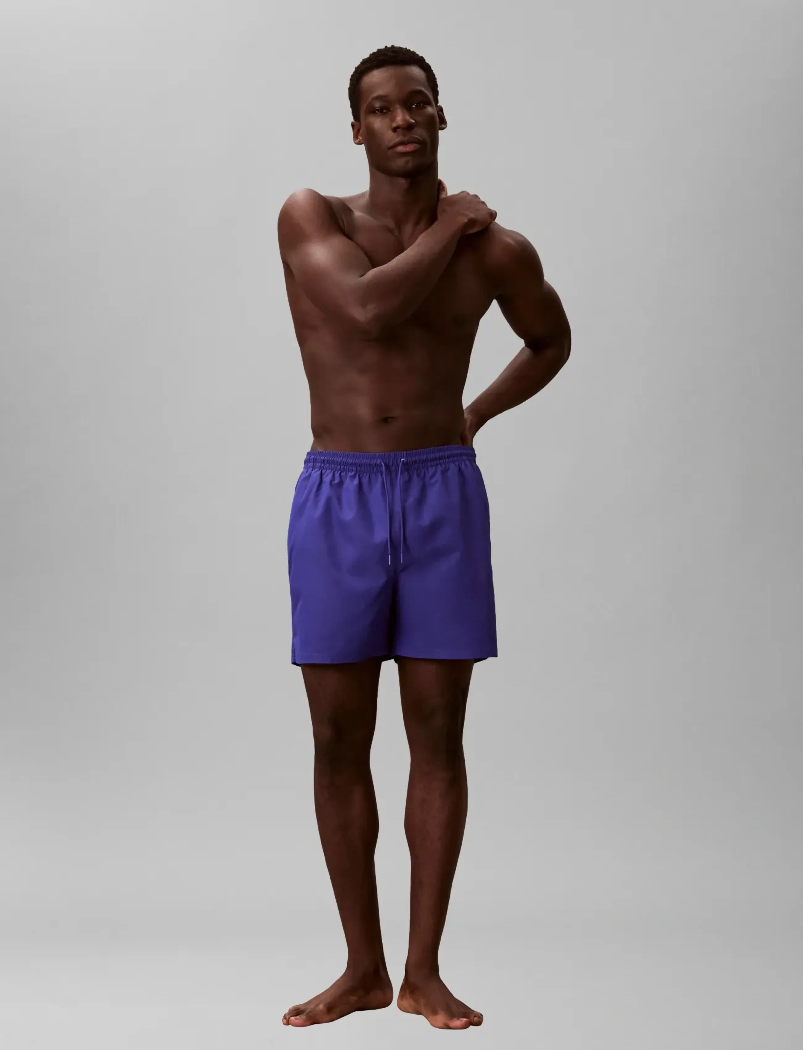 Calvin Klein Medium Drawstring Waistband, XL, Blue, Badetøj > Shorts, Herre