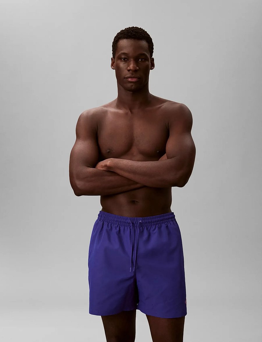 Calvin Klein - MEDIUM DRAWSTRING WAISTBAND - badshorts - blue river fog - 3