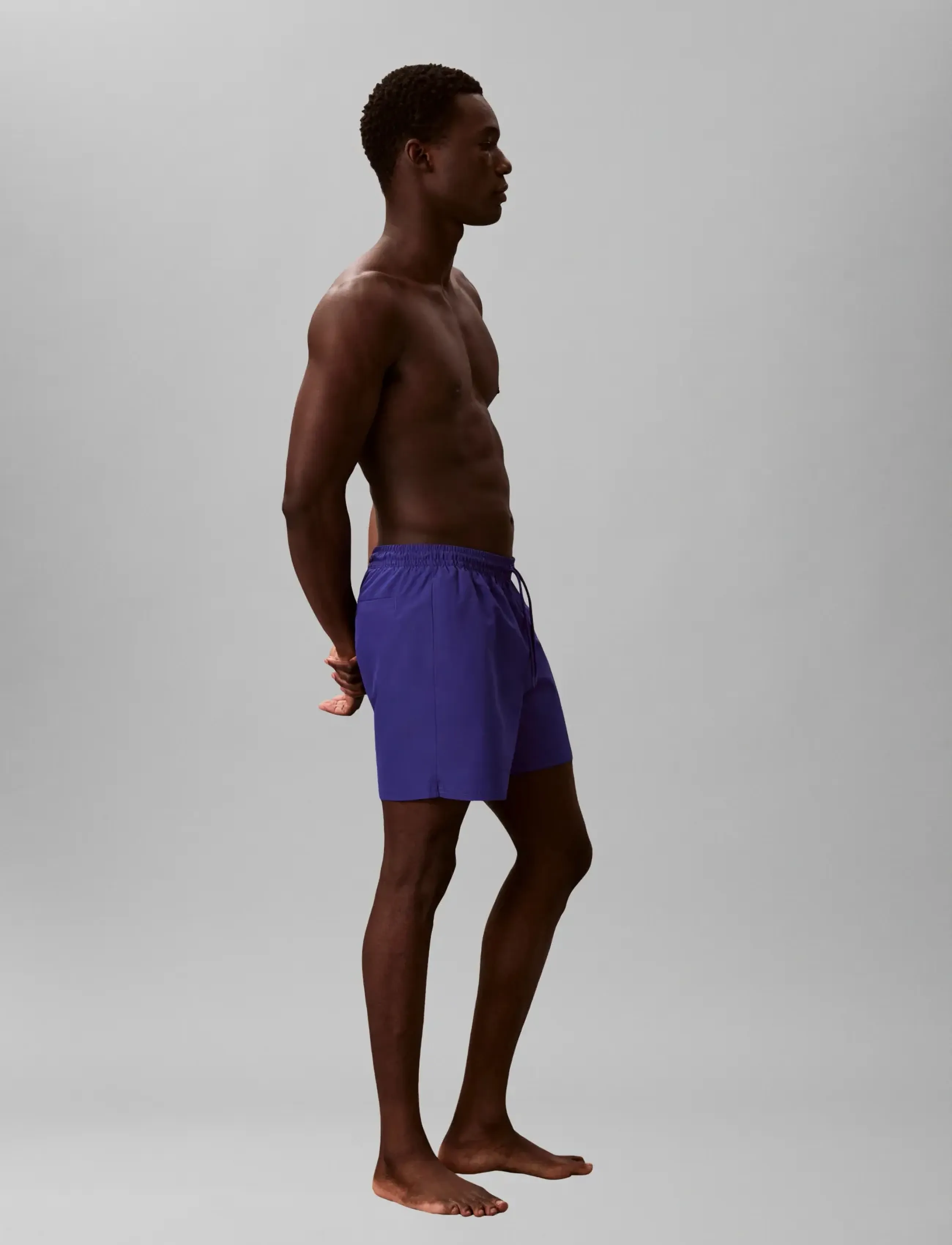 Calvin Klein - MEDIUM DRAWSTRING WAISTBAND - badehose - blue river fog - 5