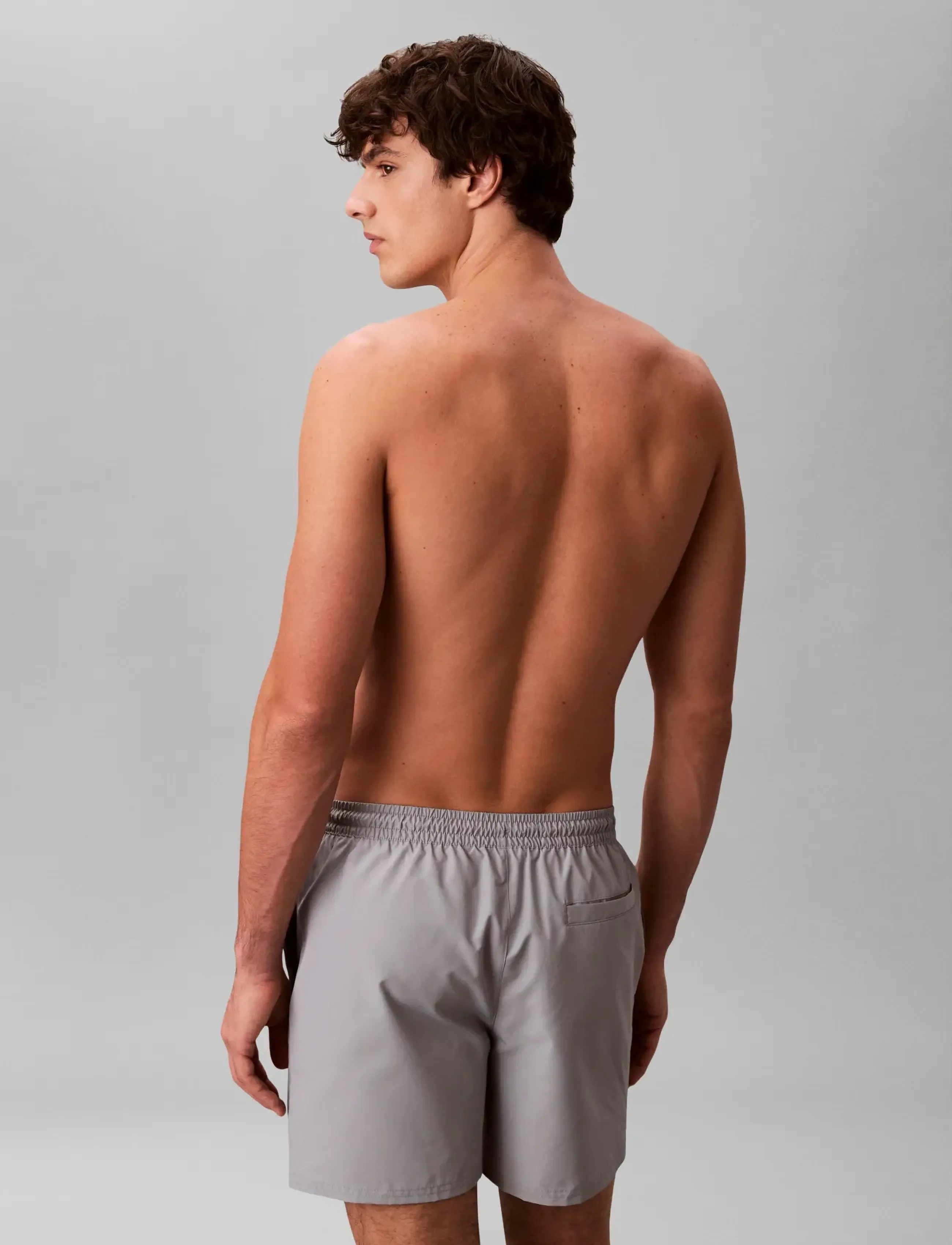 Calvin Klein - MEDIUM DRAWSTRING WAISTBAND - badehose - misty grey - 2