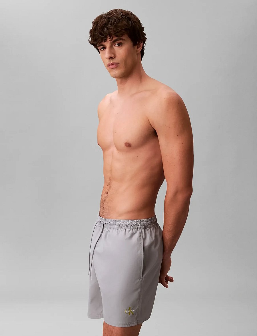 Calvin Klein - MEDIUM DRAWSTRING WAISTBAND - badeshorts - misty grey - 5