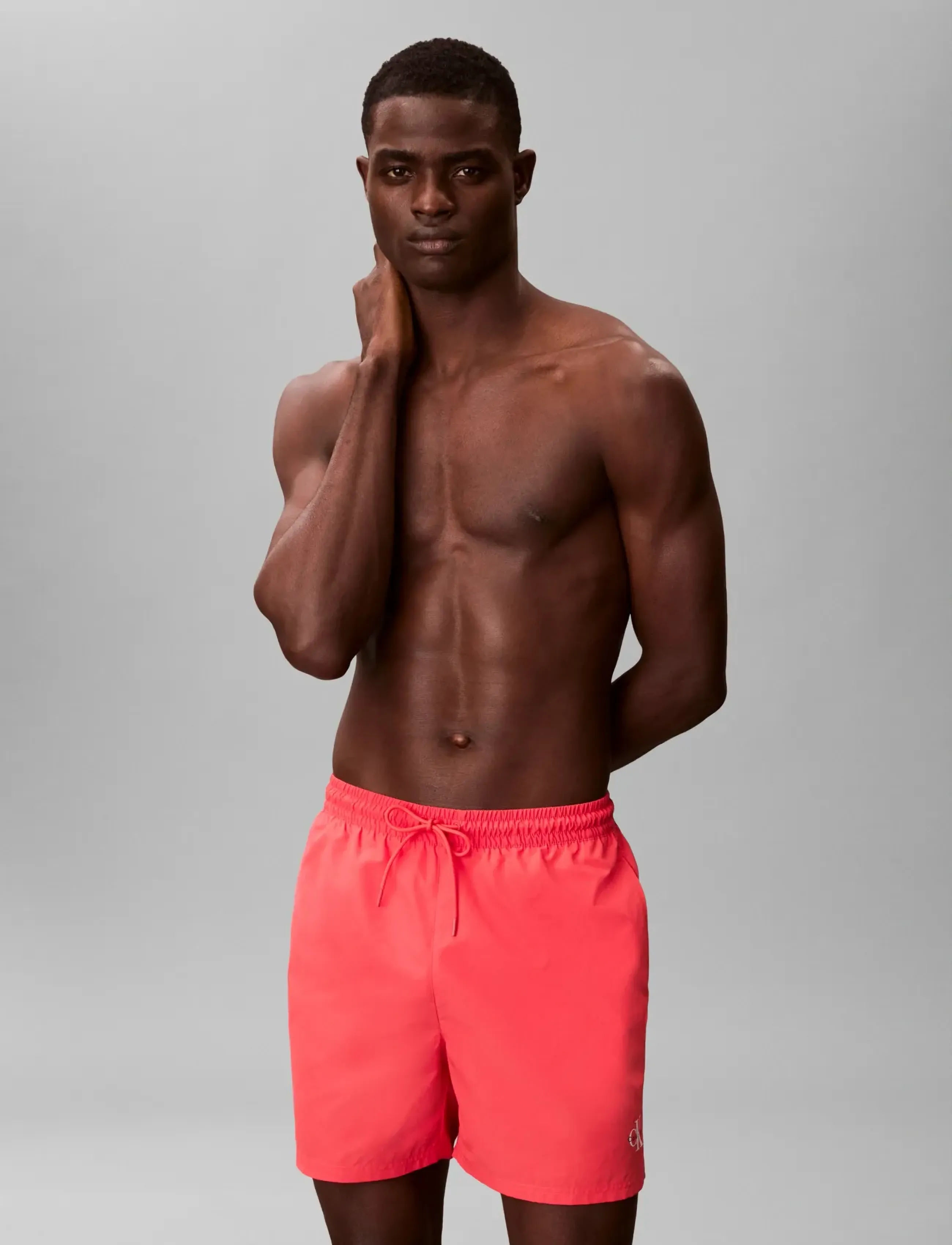 Calvin Klein - MEDIUM DRAWSTRING WAISTBAND - badehose - punch pink - 3