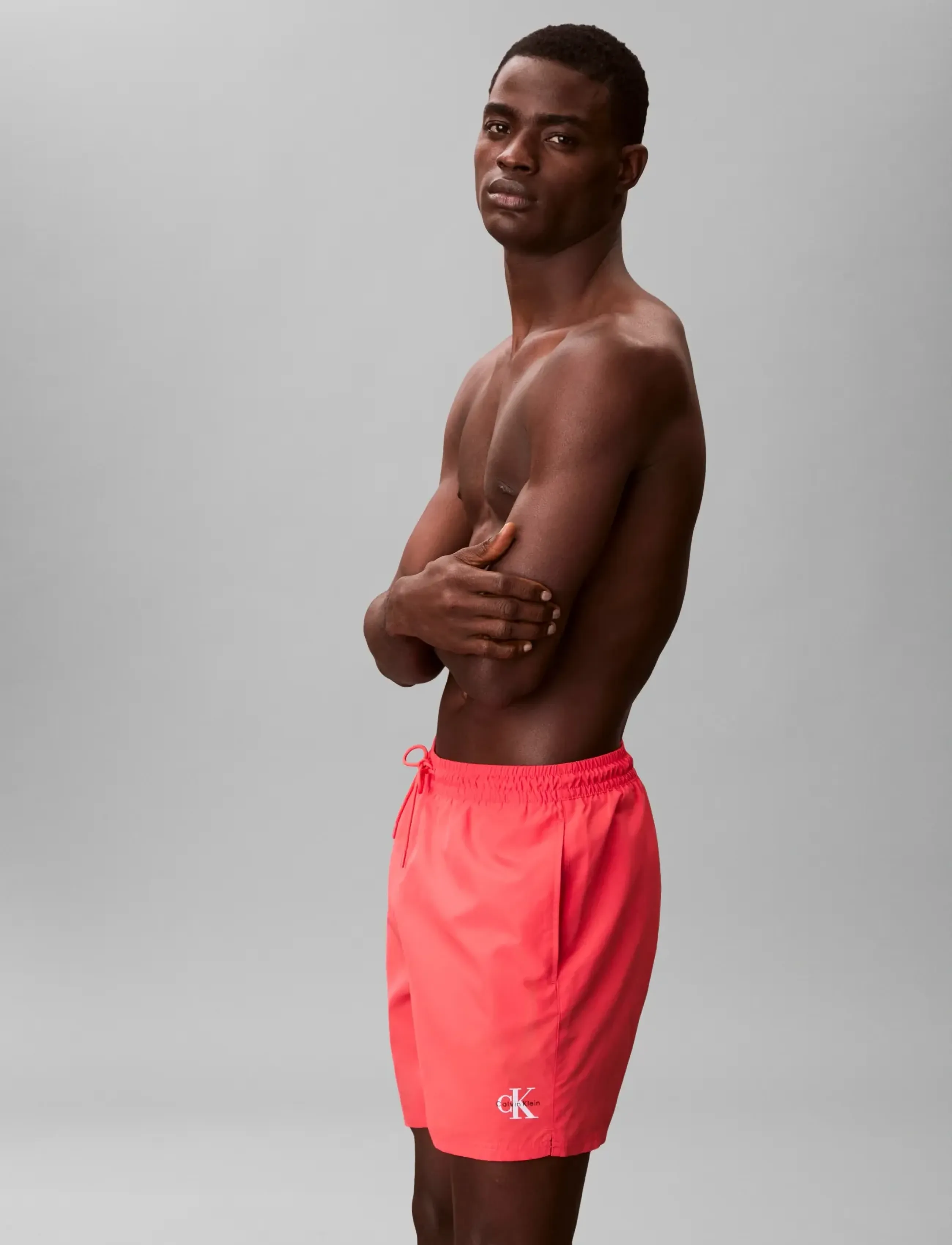 Calvin Klein - MEDIUM DRAWSTRING WAISTBAND - badehose - punch pink - 5