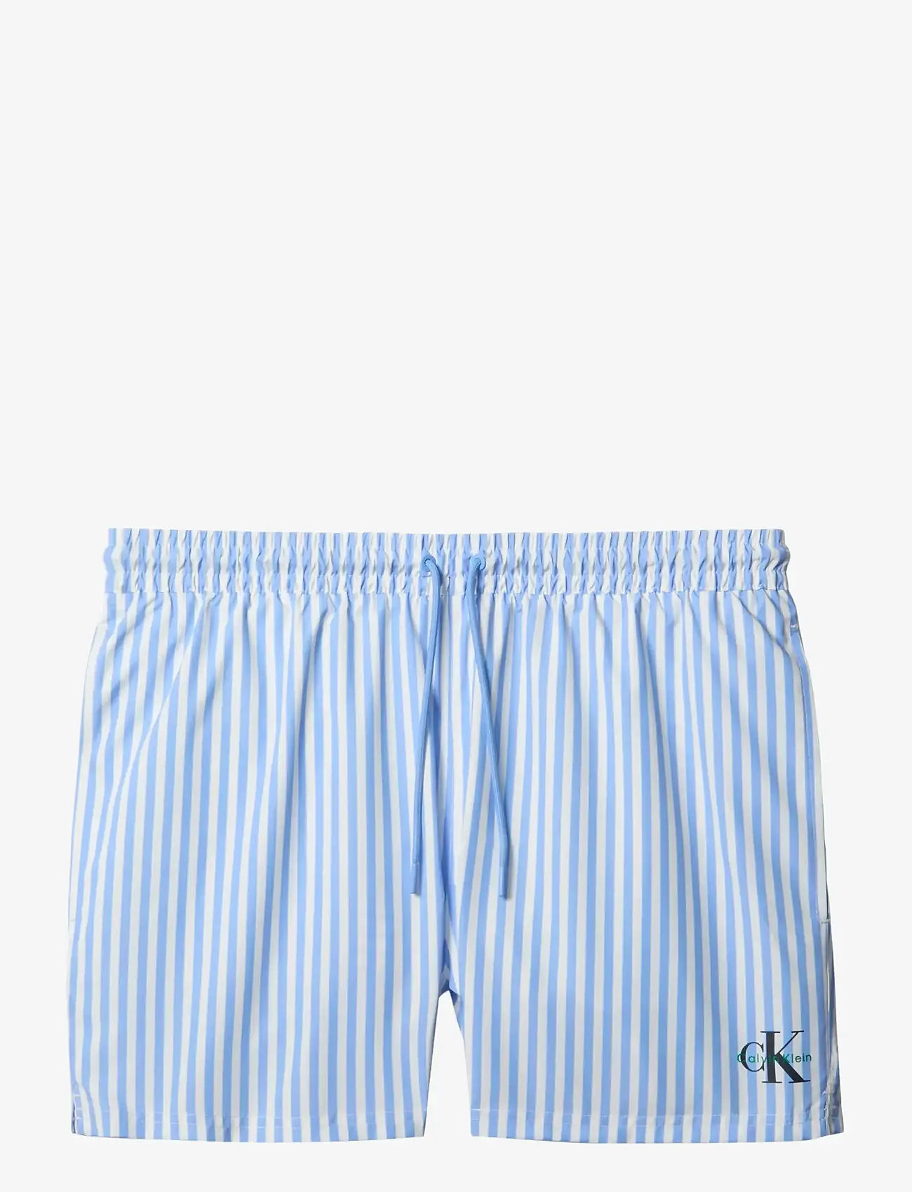 Calvin Klein - SHORT DRAWSTRING WAISTBAND - badeshorts - 20186 penny stripe+blue descent - 1
