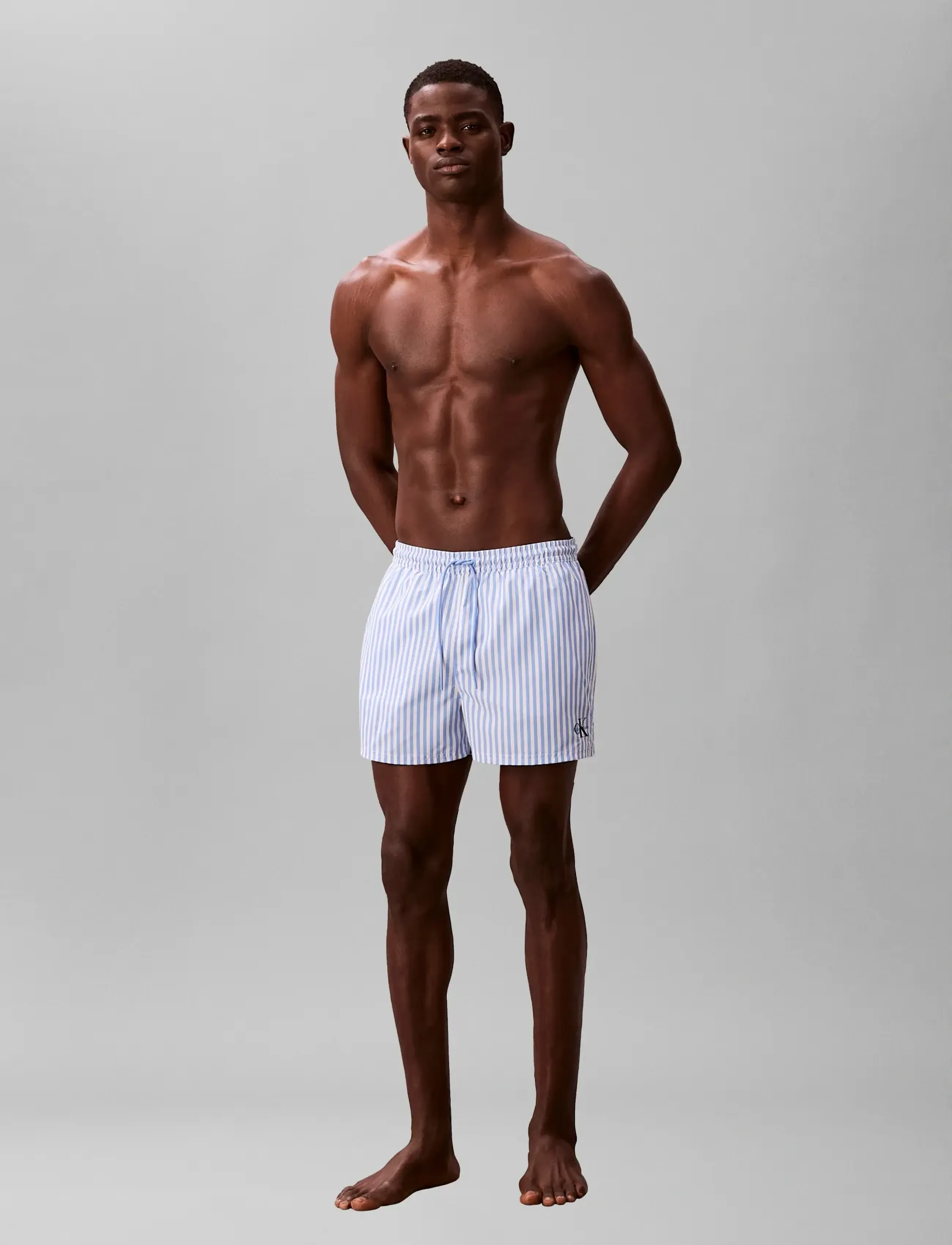 Calvin Klein Short Drawstring Waistband, XXL, Bademode, Blau - Shorts, Männerswear