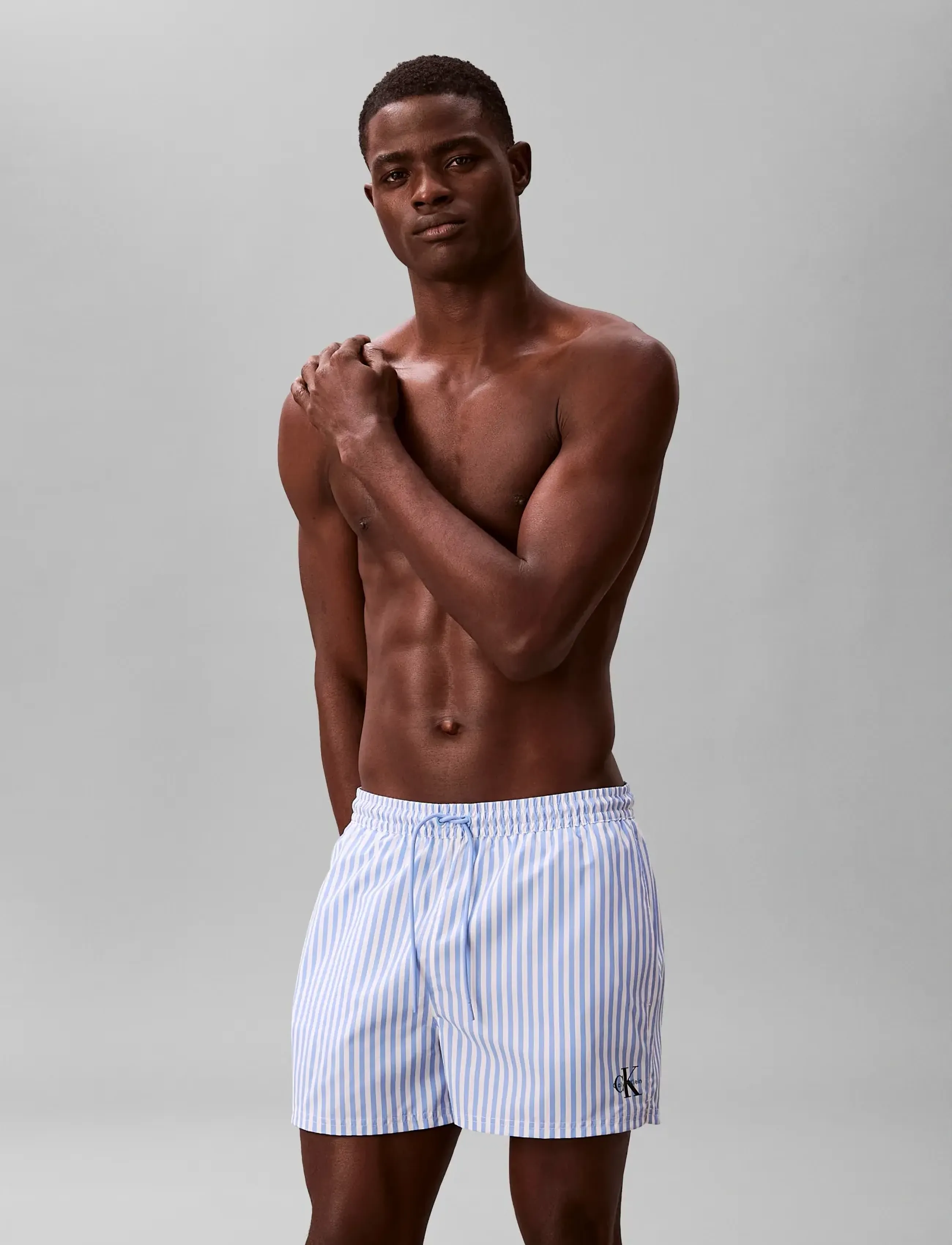 Calvin Klein - SHORT DRAWSTRING WAISTBAND - swim shorts - 20186 penny stripe+blue descent - 3