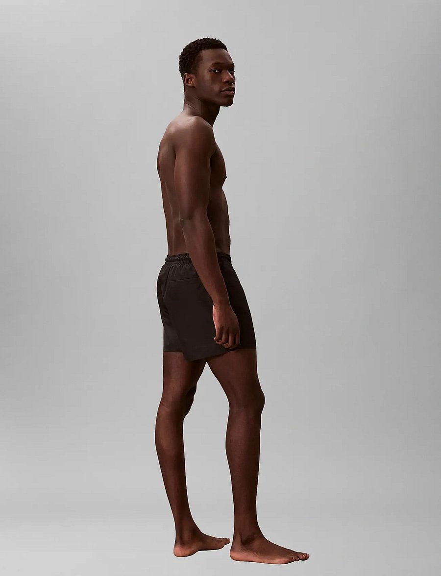 Calvin Klein - SHORT DRAWSTRING WAISTBAND - badehose - black - 5