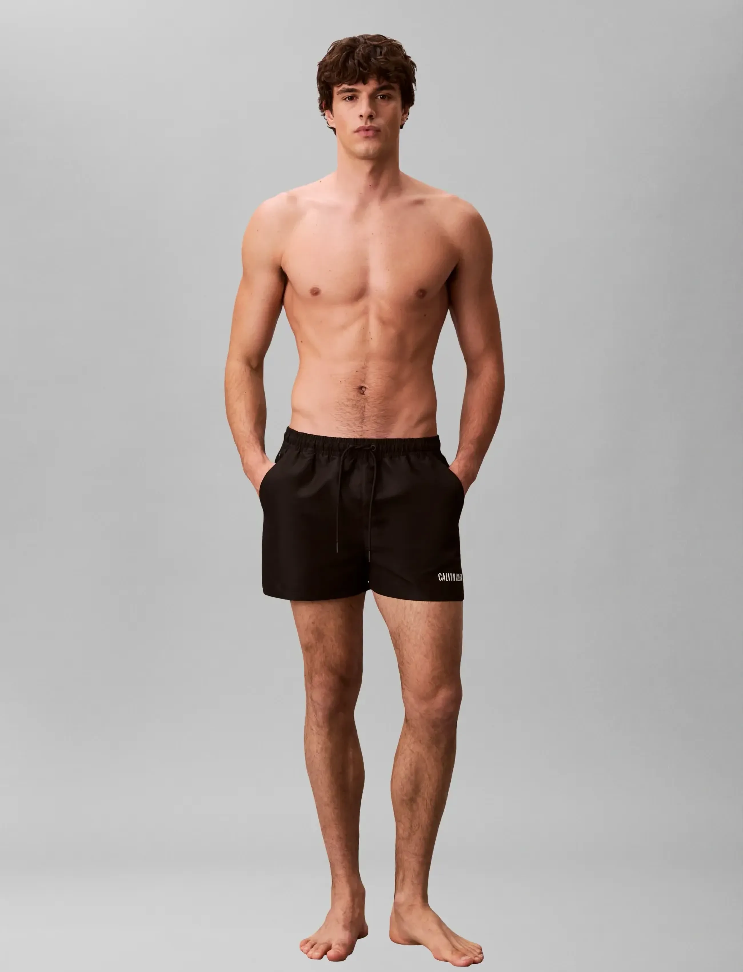 Calvin Klein SHORT DRAWSTRING - Tøj - BLACK / black