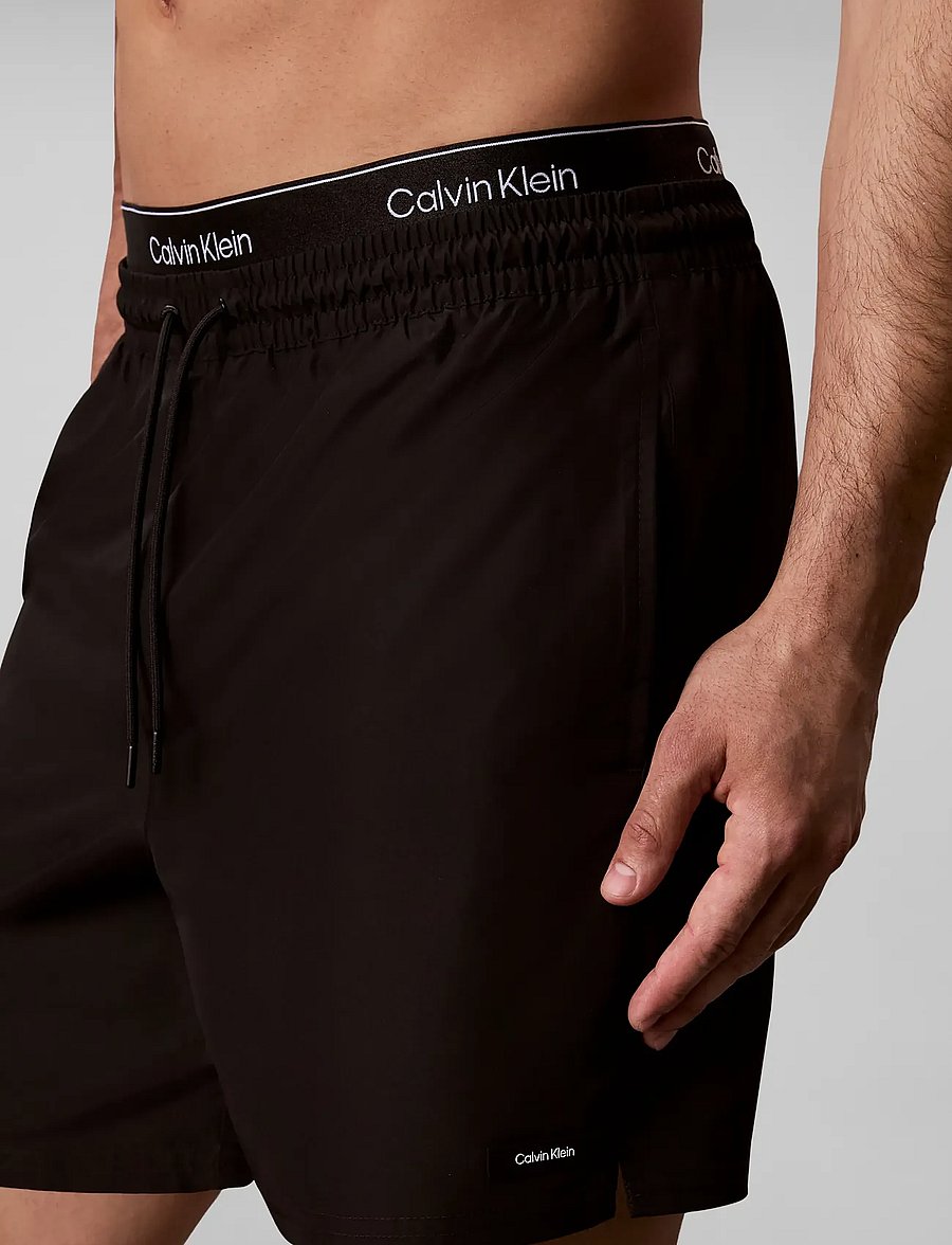 Calvin Klein - MEDIUM DRAWSTRING - ujumispüksid - black - 4